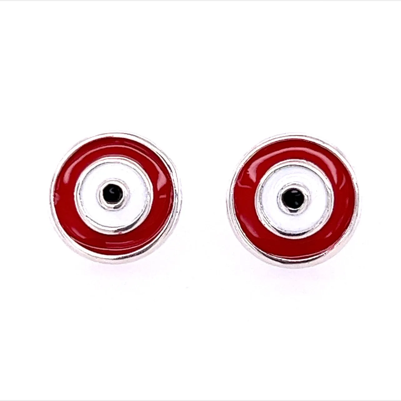 A393 Red Eyes Post Earrings