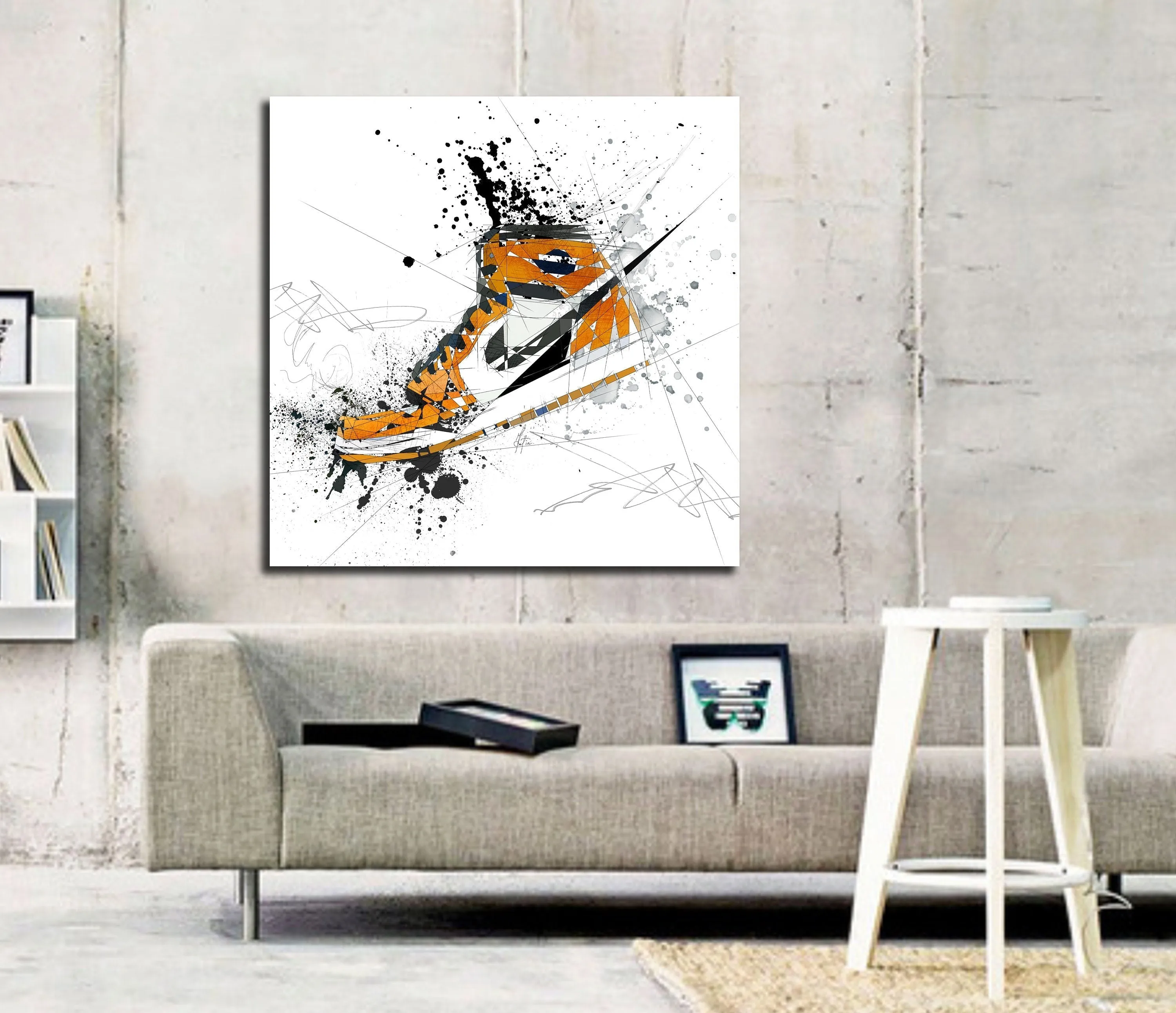 ABSTRACT SNEAKERS ART INSPIRED BY AIR JORDANS SNEAKERS //SNK-AJ04