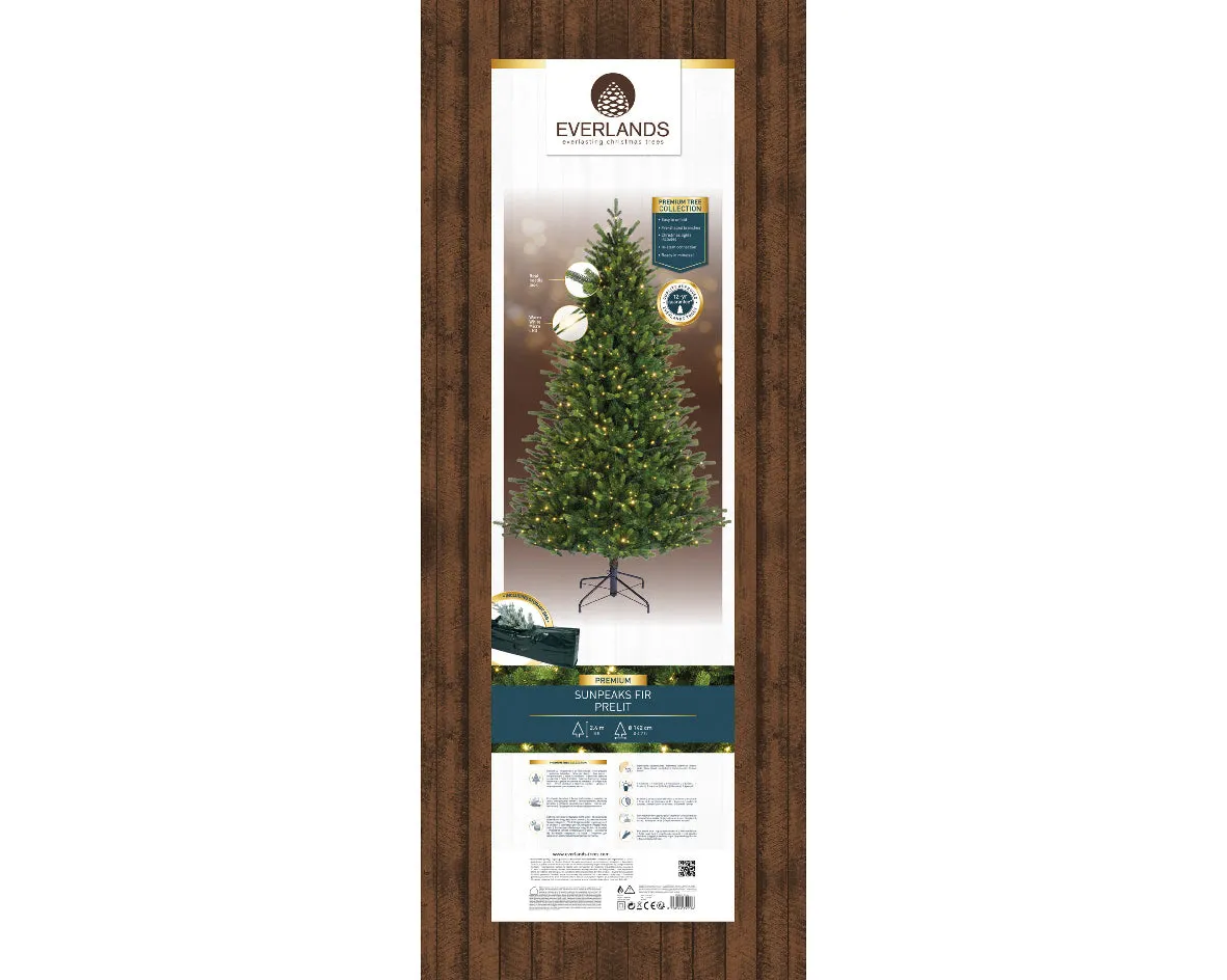 Albero di natale "Sunpeaks " con Micro Led  in PE Effetto Real Touch   PVC Altissima qualità