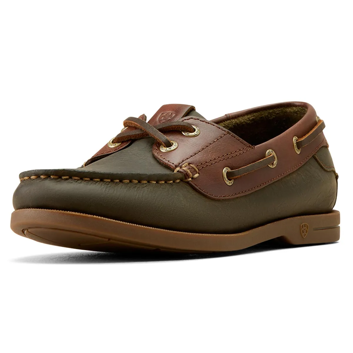 Ariat Women's Antigua Deck Shoe - Olive Night