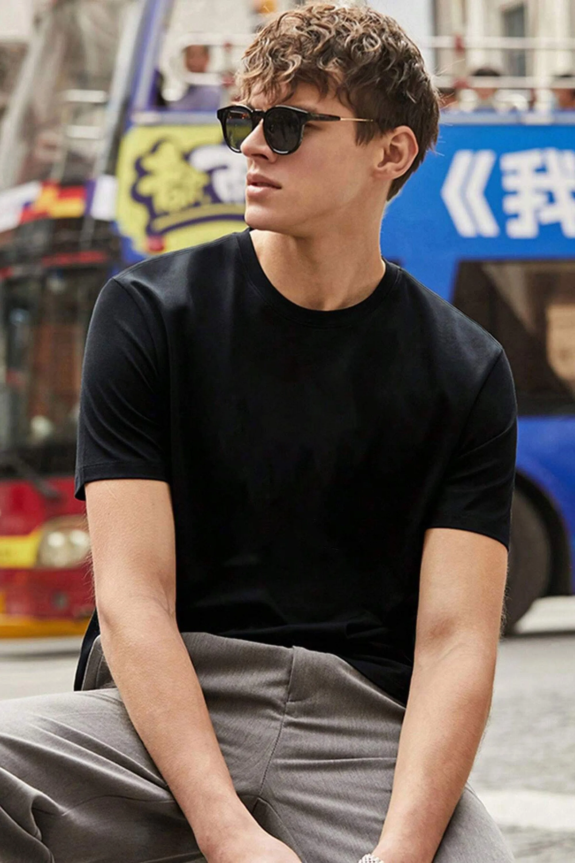 Athletic City Men's Crew Neck Short Sleeve Tee Shirt