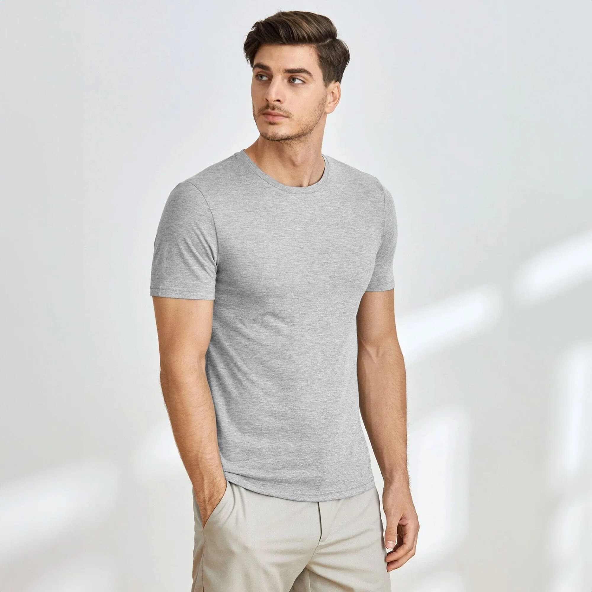 Athletic City Men's Crew Neck Short Sleeve Tee Shirt