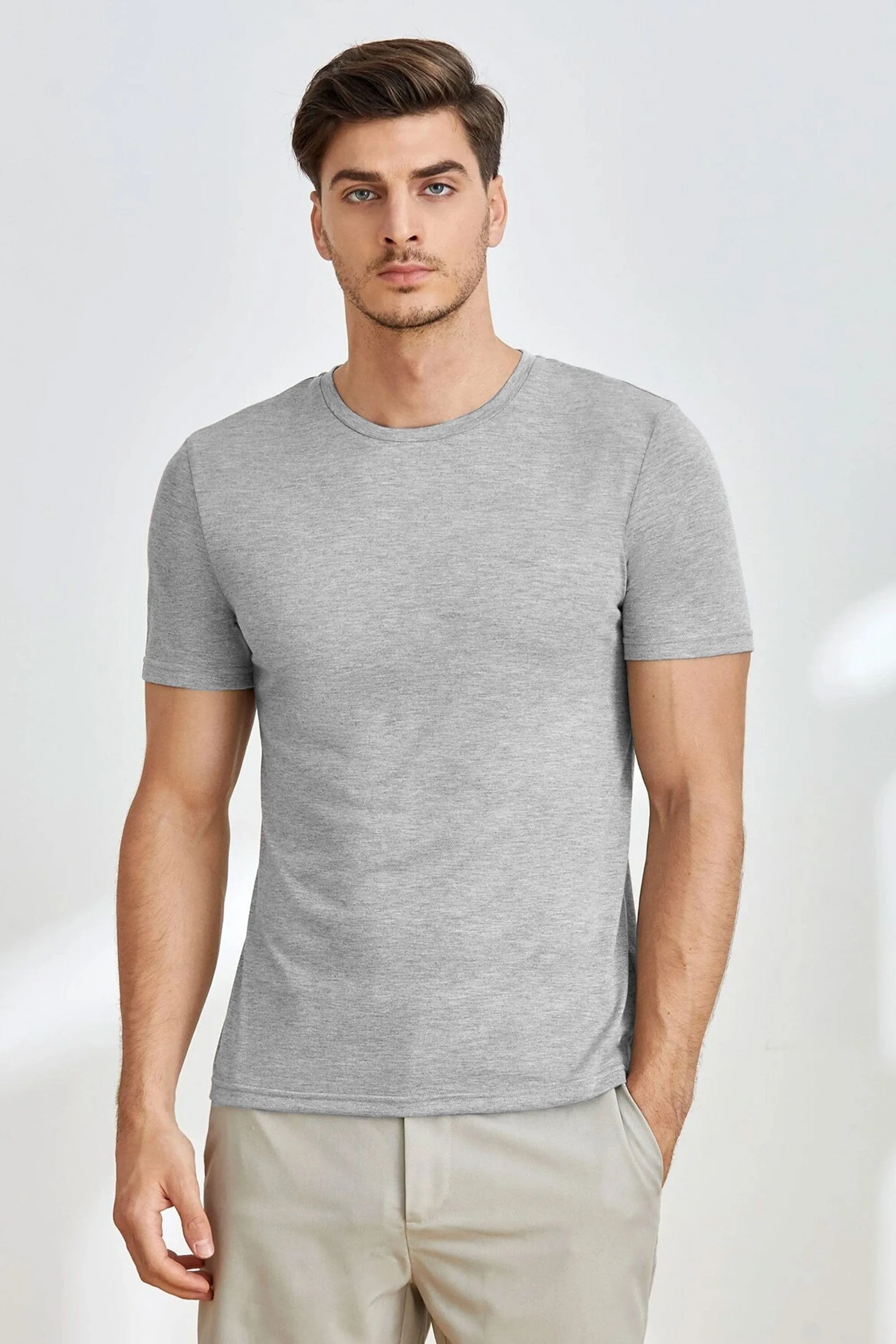 Athletic City Men's Crew Neck Short Sleeve Tee Shirt