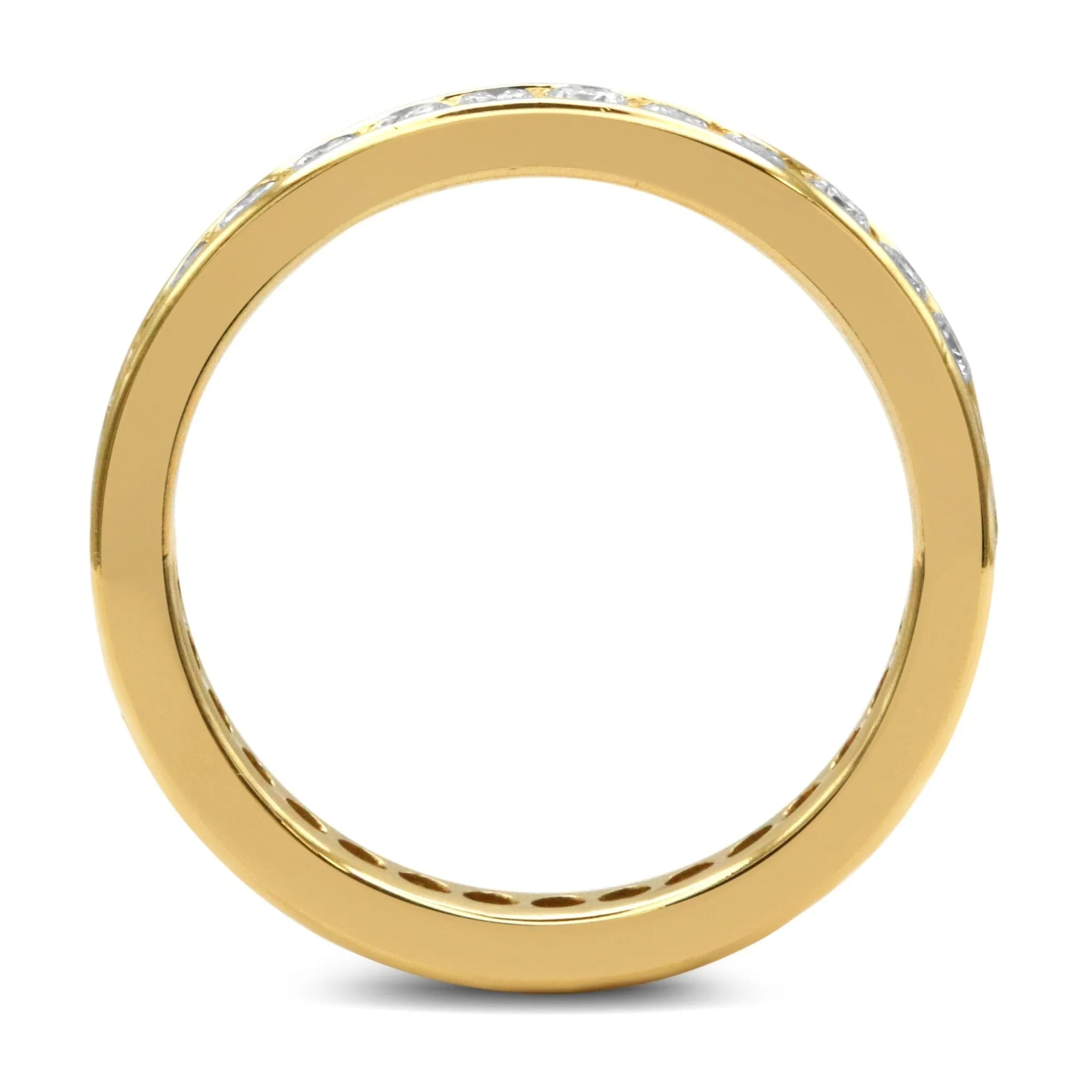 Boodles Brilliant Cut Diamond Full Eternity Band Ring - 18ct Yellow Gold