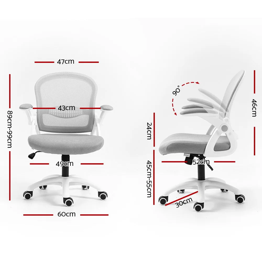 Breathable Mesh Office Chair, Mid Back, Adjustable, Artiss