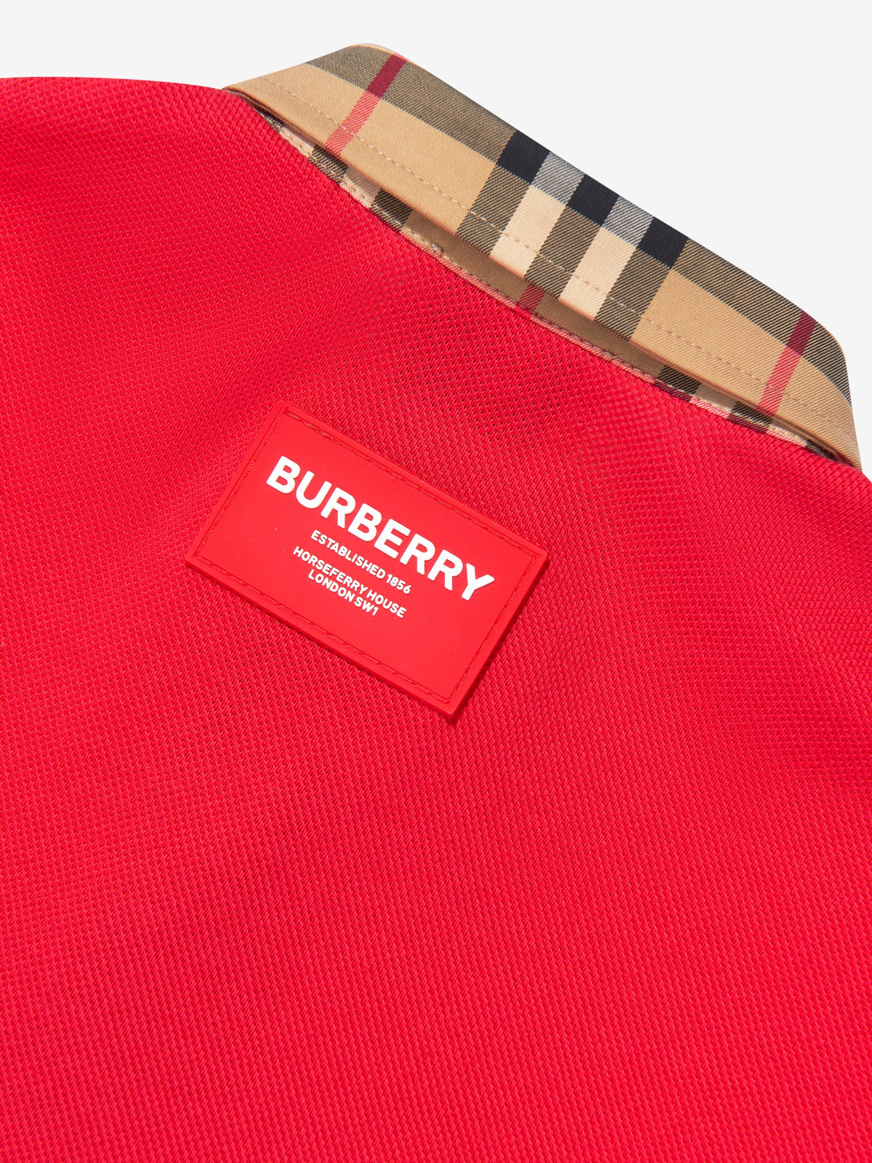 Burberry Baby Girls Mini Sigrid Polo Dress In Red