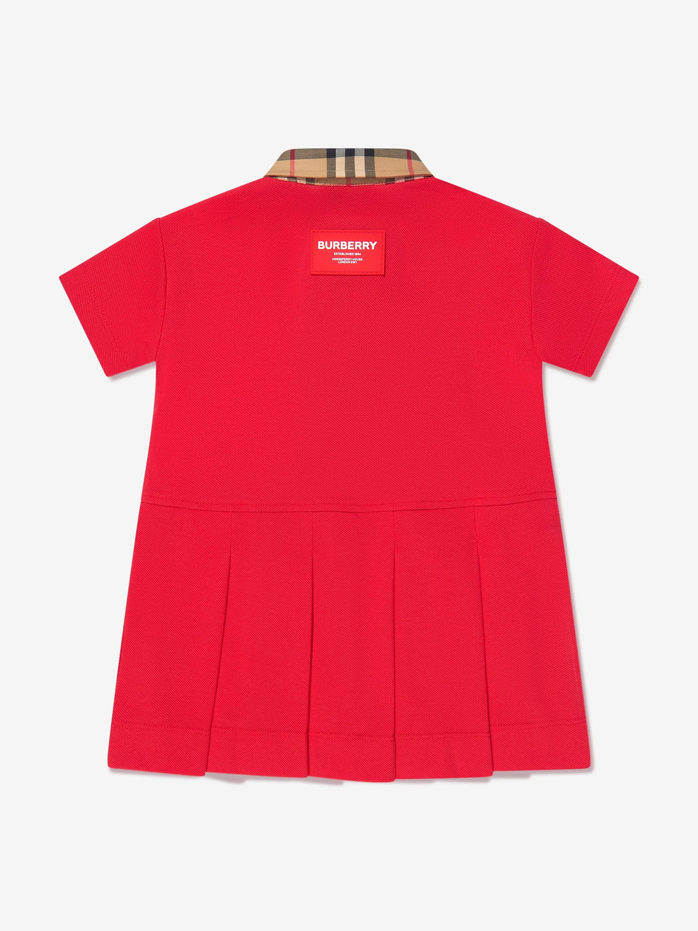 Burberry Baby Girls Mini Sigrid Polo Dress In Red