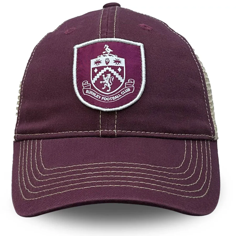 Burnley FC Vintage Trucker Hat - Claret