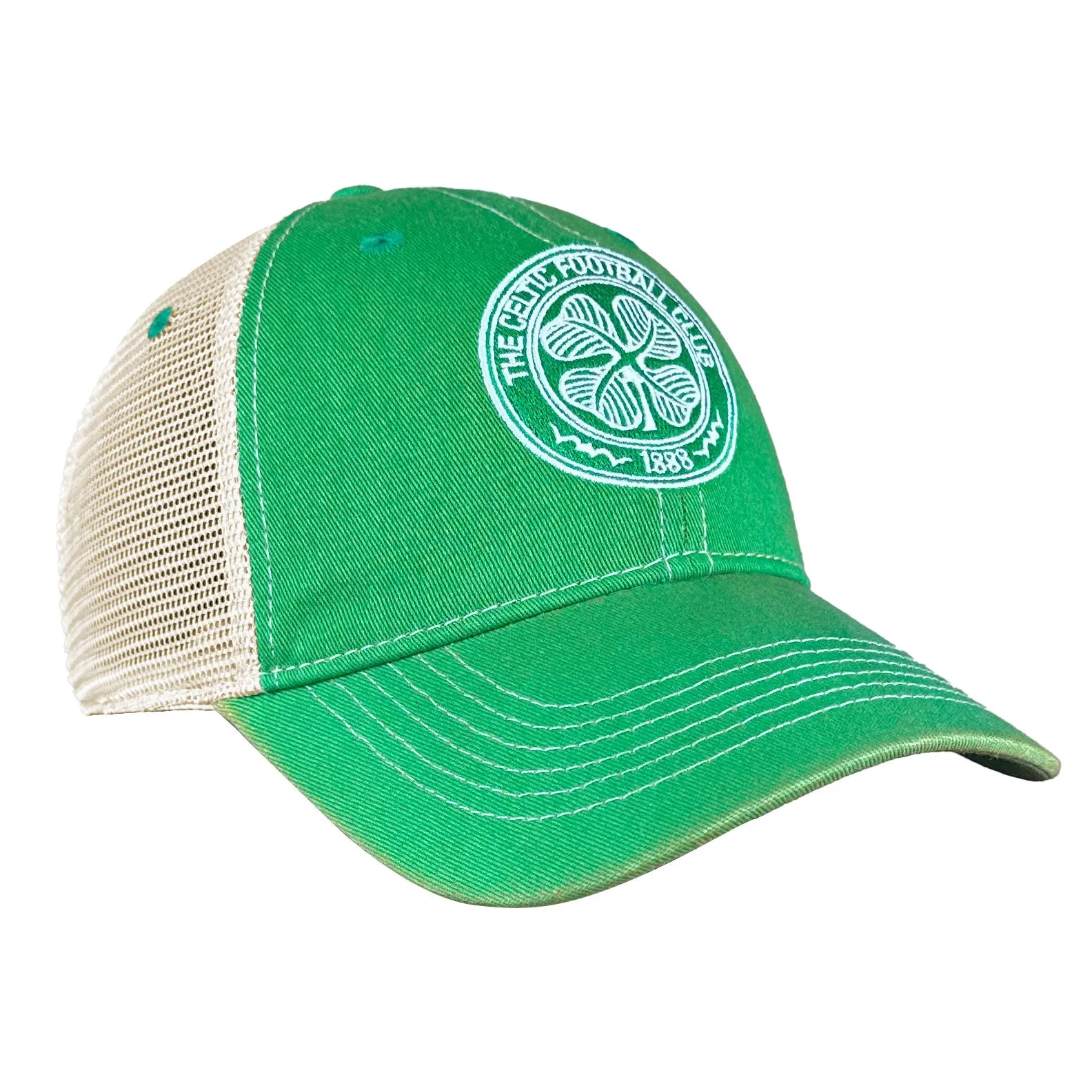 Celtic FC Washed Vintage Trucker Hat - Green