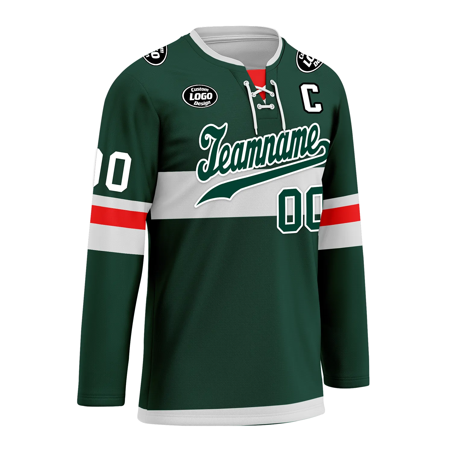 Custom Green Personalized Hockey Jersey HCKJ01-D0a70b9