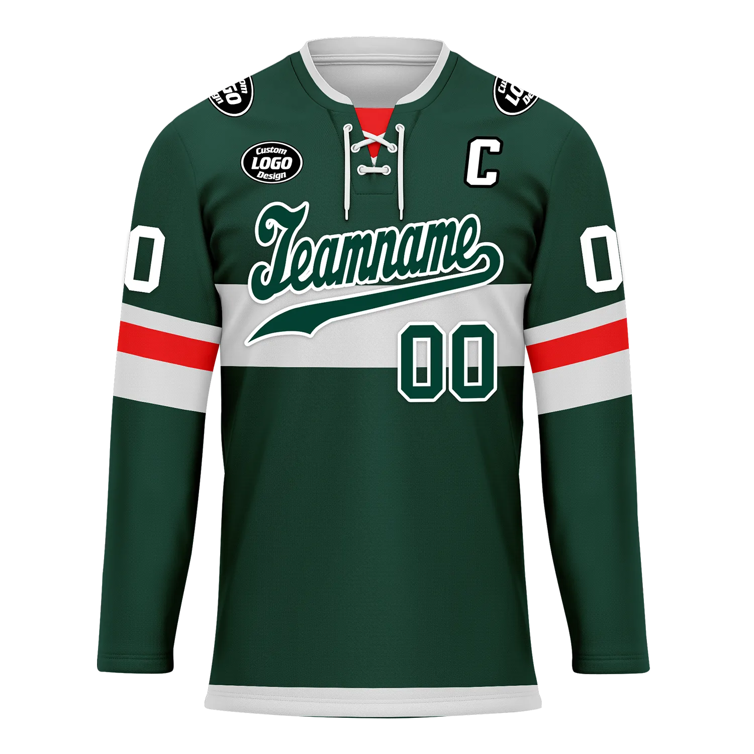 Custom Green Personalized Hockey Jersey HCKJ01-D0a70b9