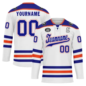 Custom White Blue Personalized Hockey Jersey HCKJ01-D0a70c7