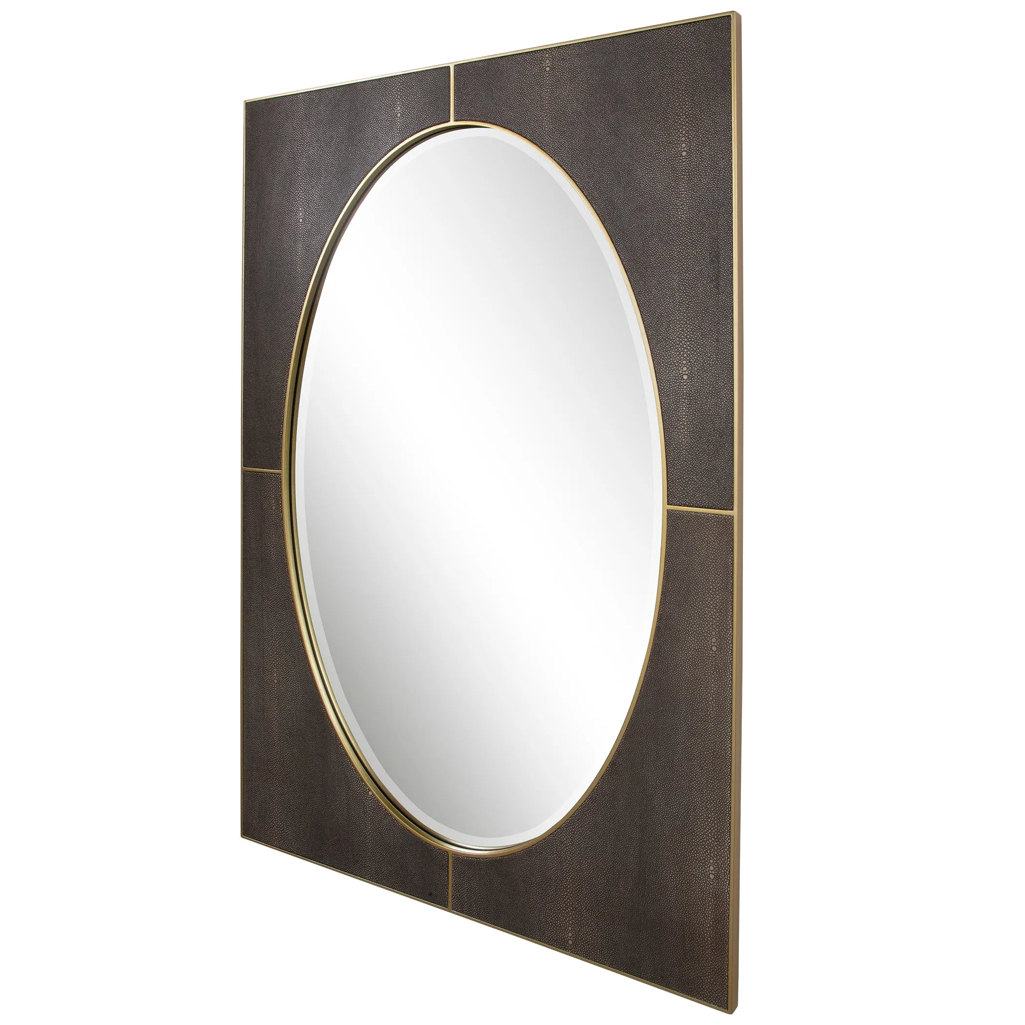 Cyprus Gray Shagreen Mirror