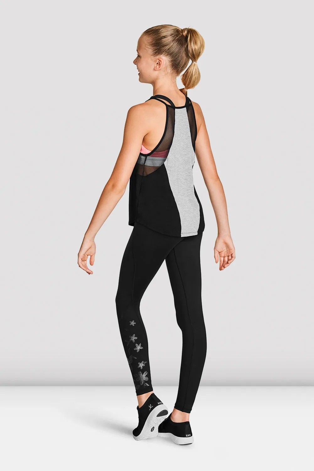 Girls Mesh Panelled Detail Top