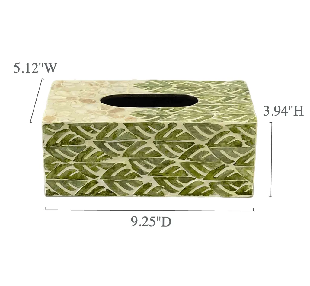 Green Shell Tissue Box