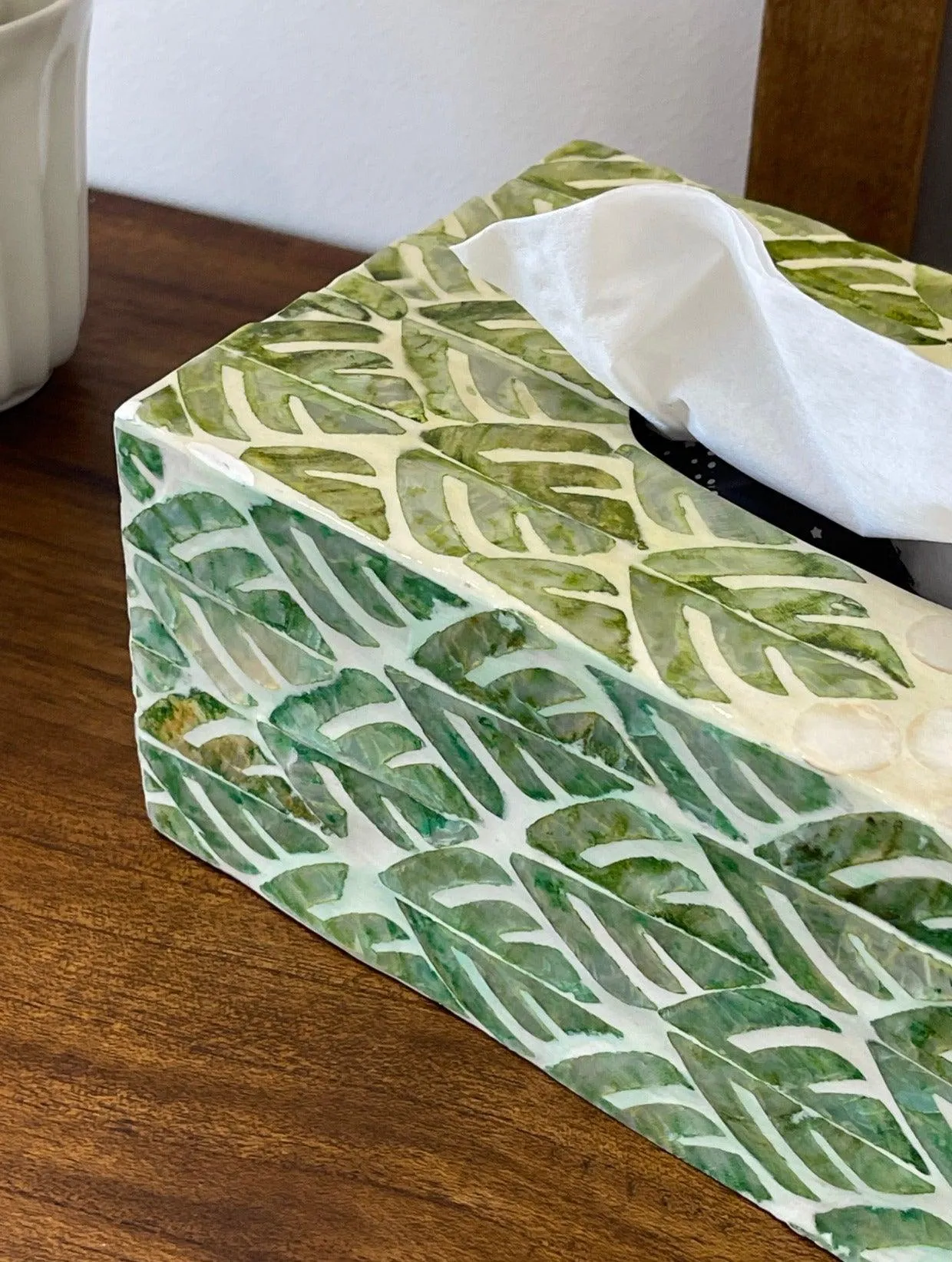 Green Shell Tissue Box