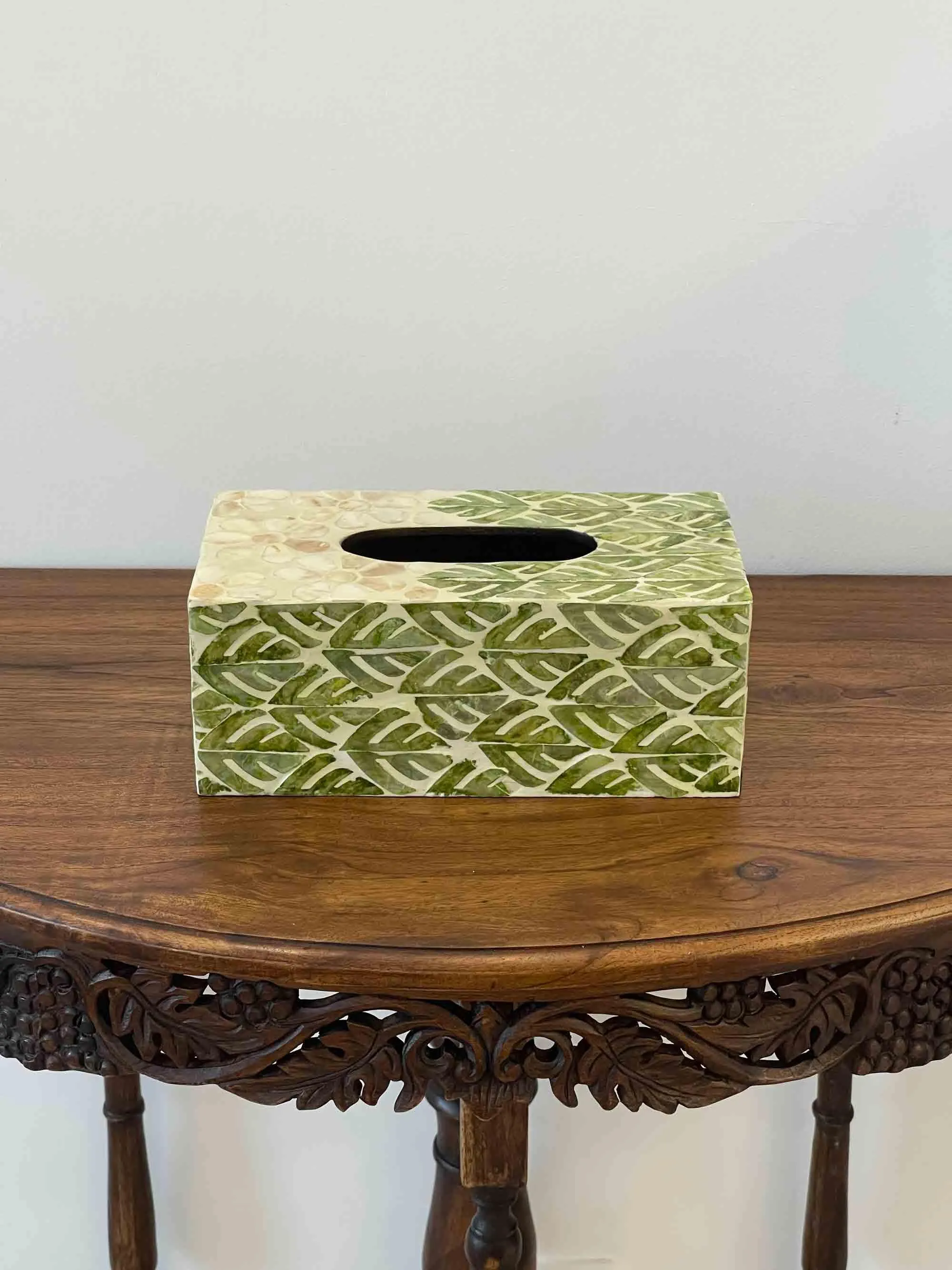 Green Shell Tissue Box