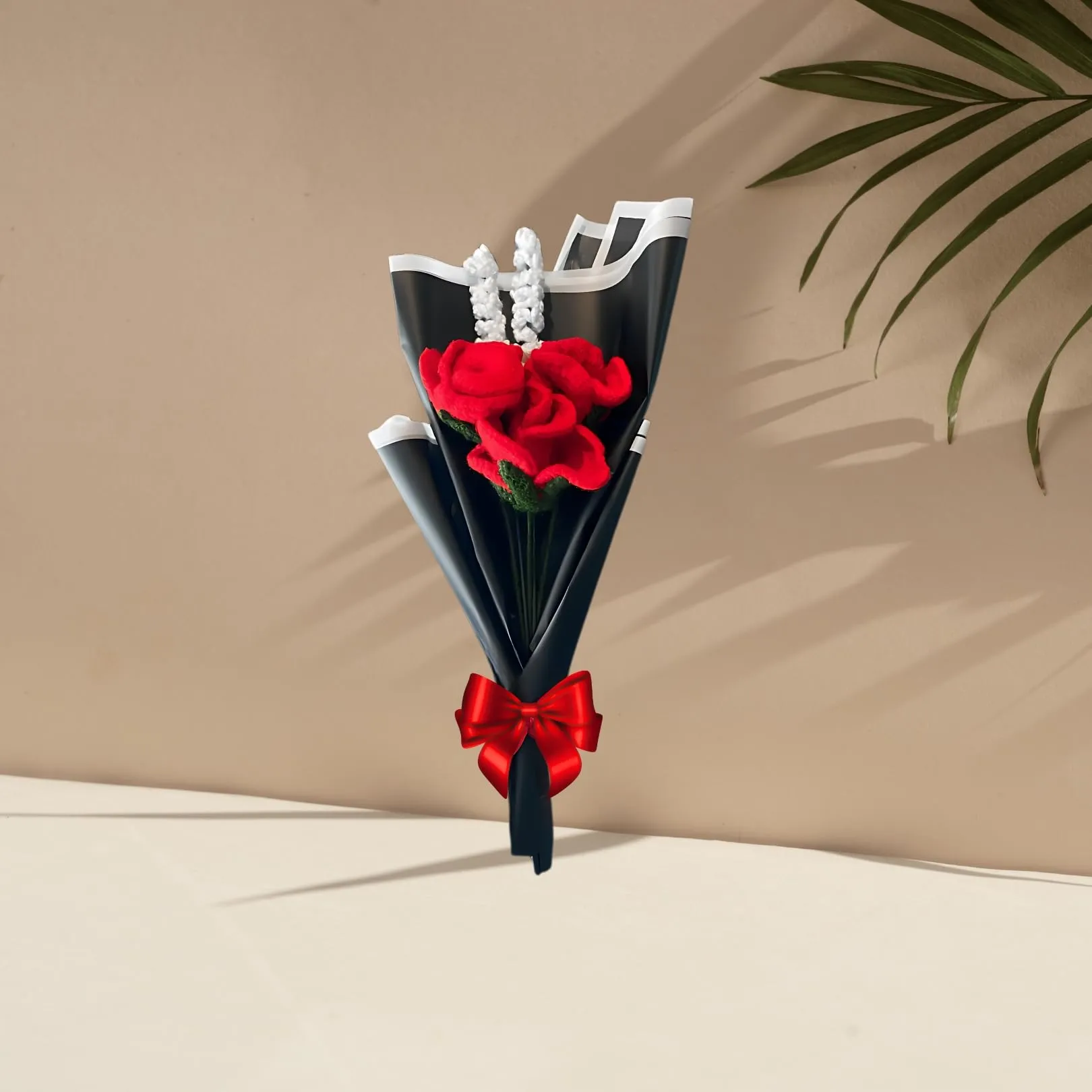 Handmade Crochet Red Roses Bouquet | Exquisite Handcrafted Floral Arrangement | Perfect for Anniversaries, Weddings, Birthdays, Thanksgiving, and Special Occasions