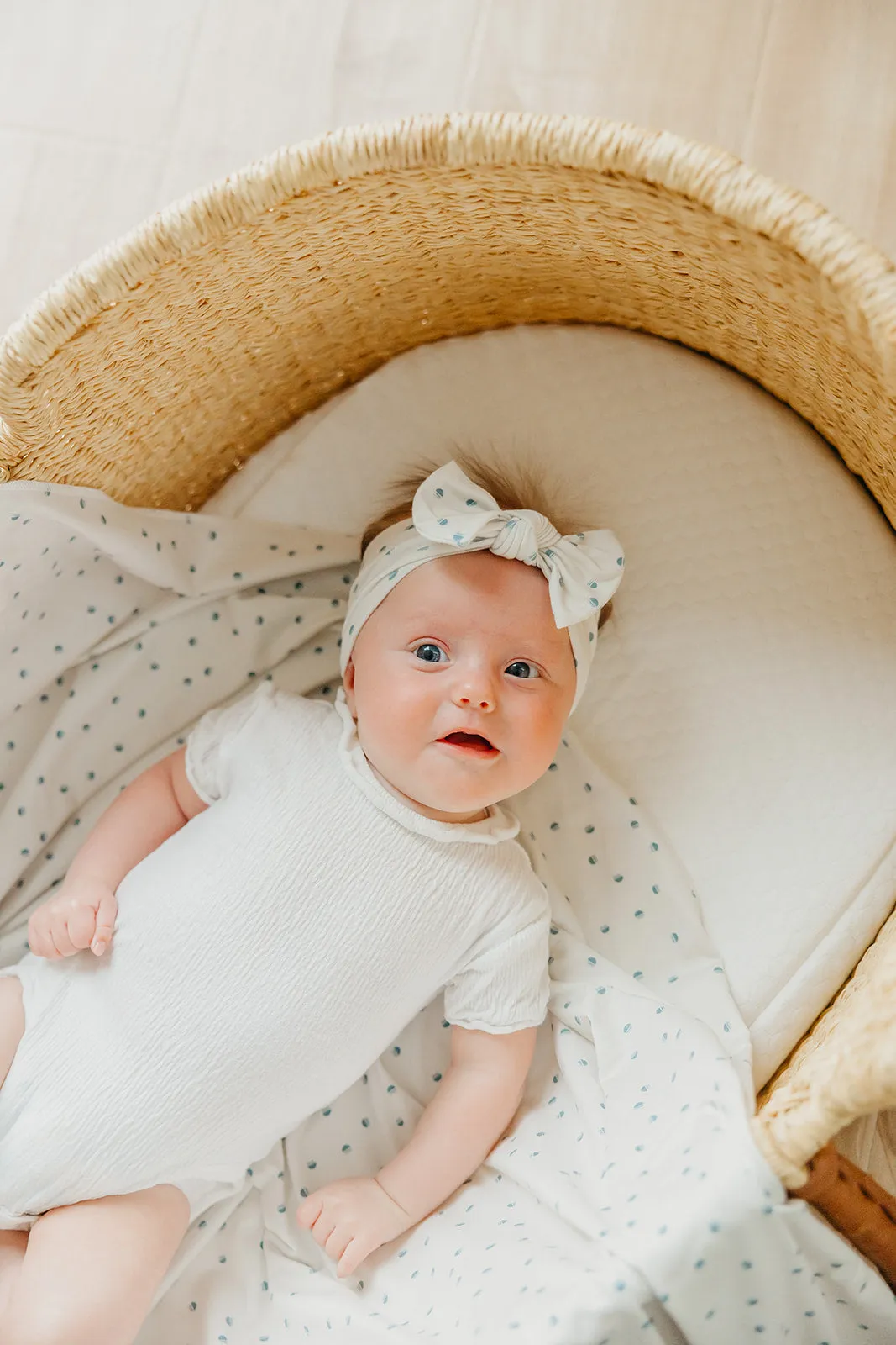 Knit Headband Bow - Haze