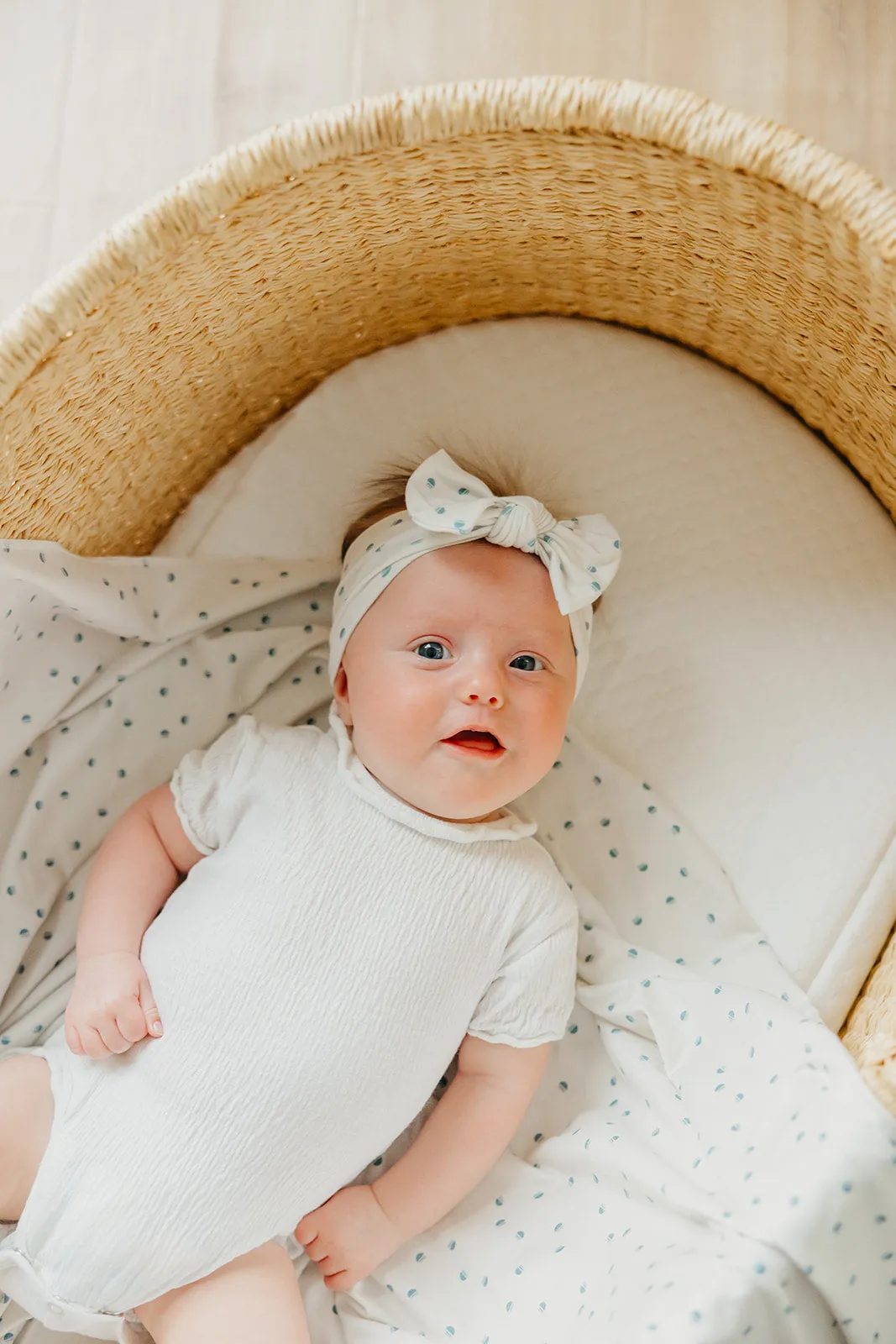 Knit Headband Bow - Haze