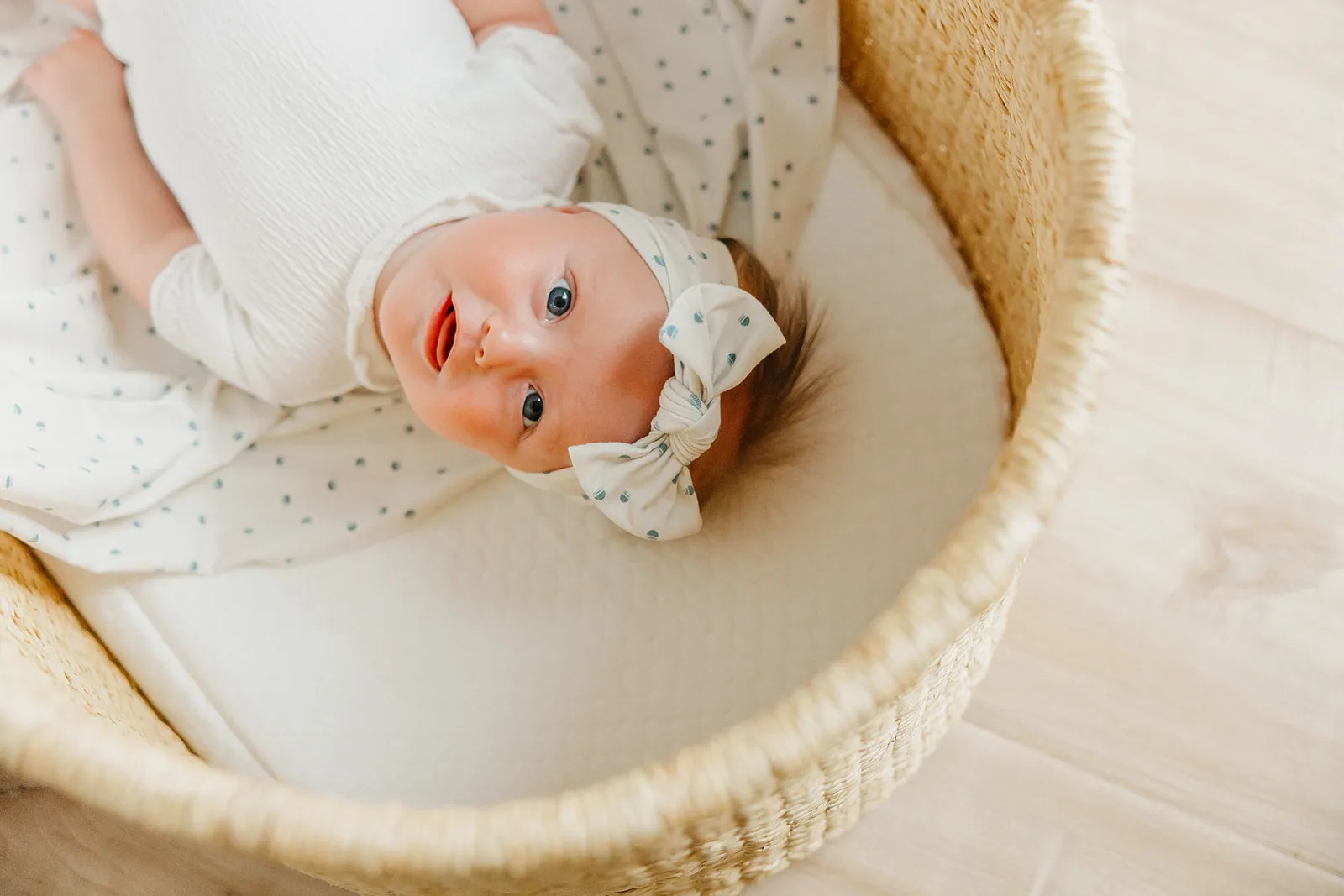 Knit Headband Bow - Haze
