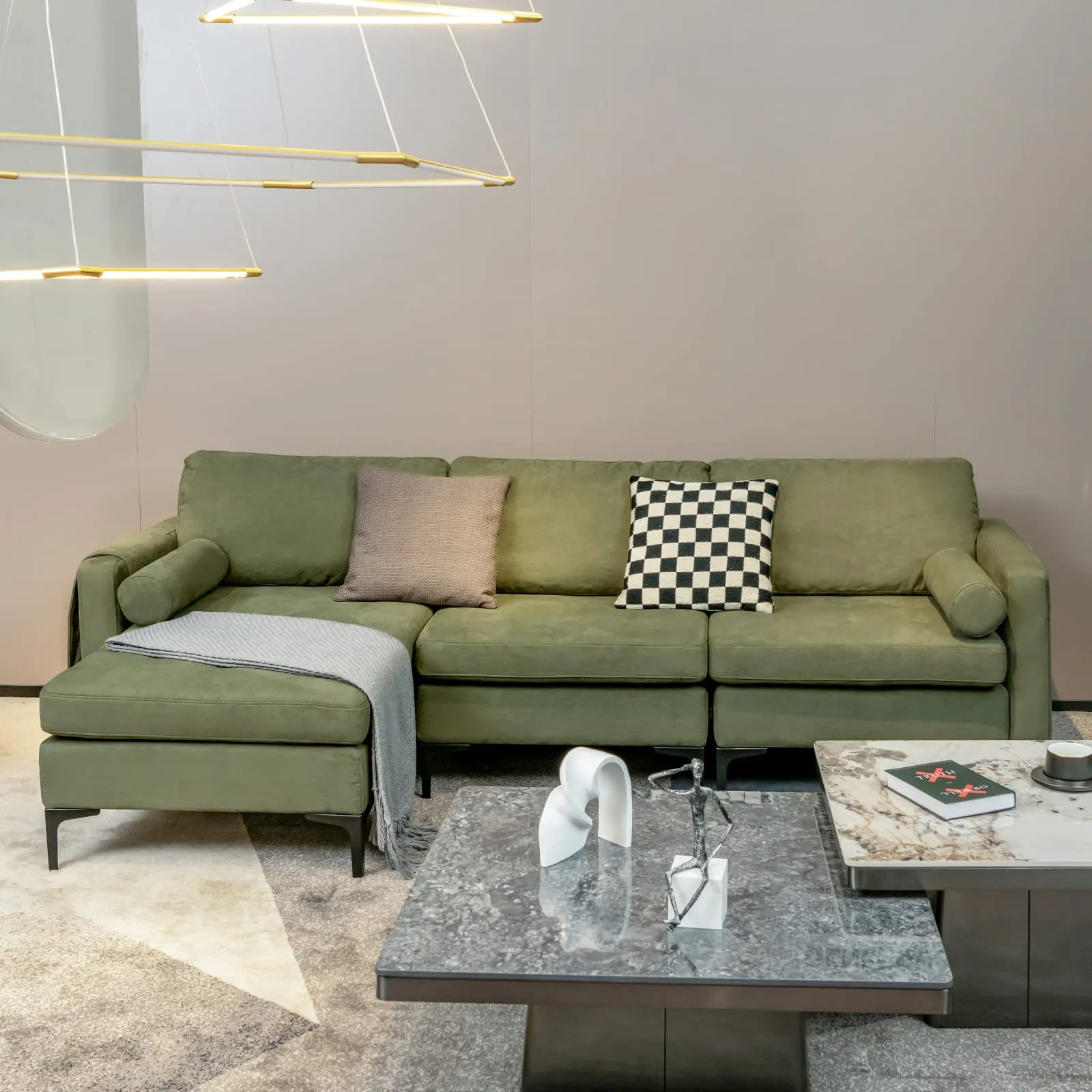 KOMFOTT Heavy Duty Sleeper Sofa Couch for Living Room