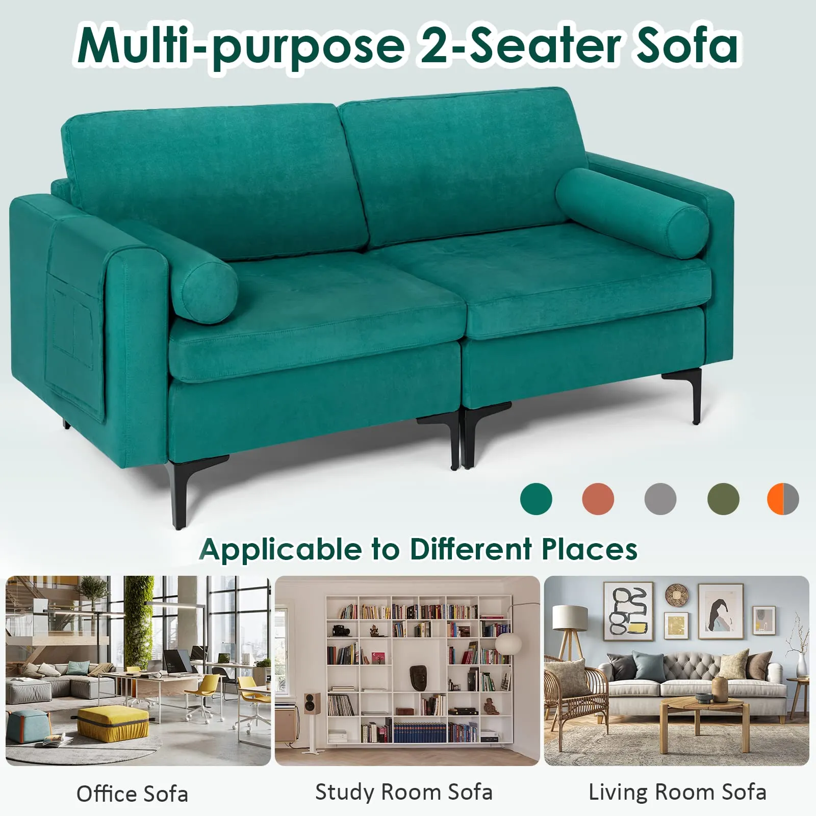 KOMFOTT Heavy Duty Sleeper Sofa Couch for Living Room