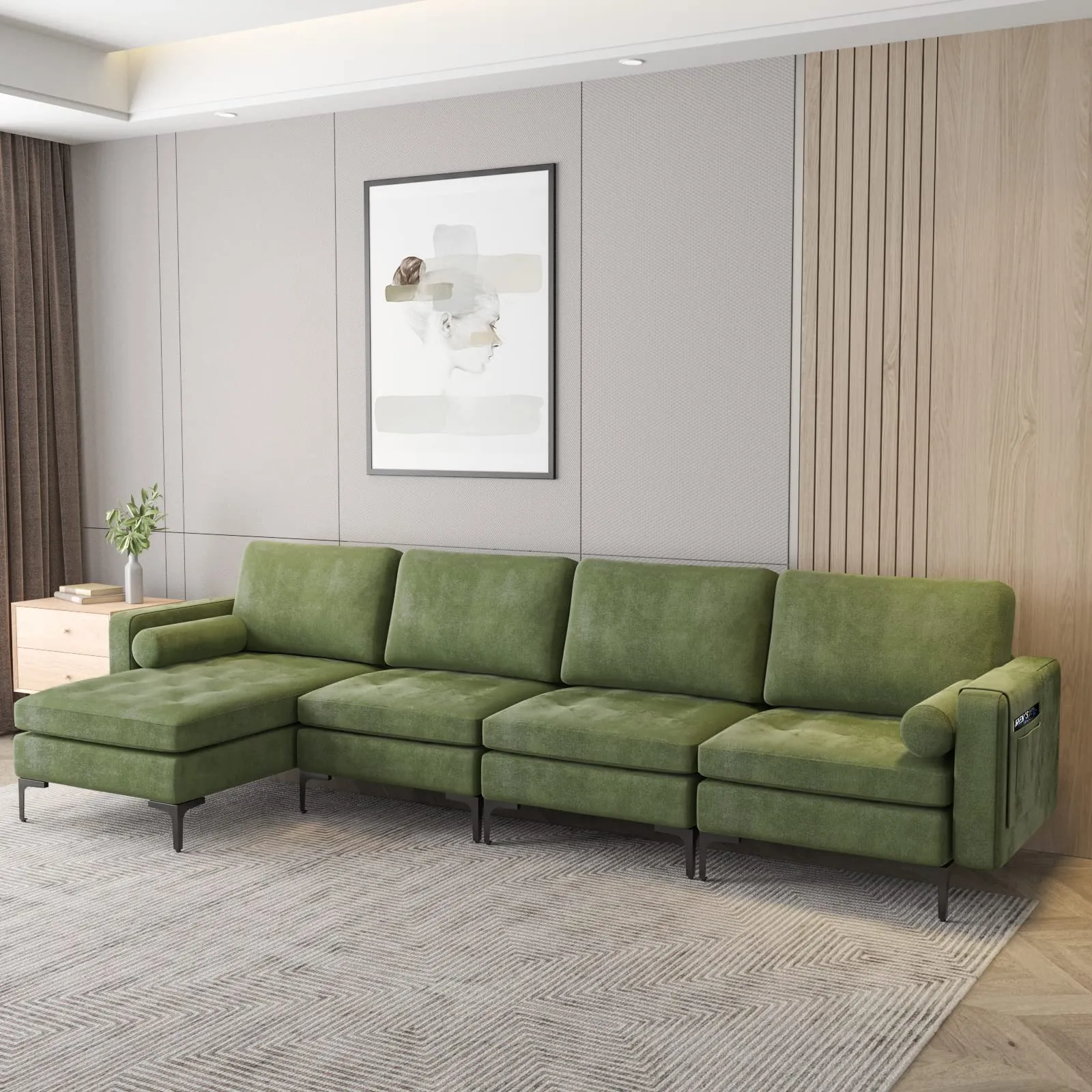 KOMFOTT Heavy Duty Sleeper Sofa Couch for Living Room