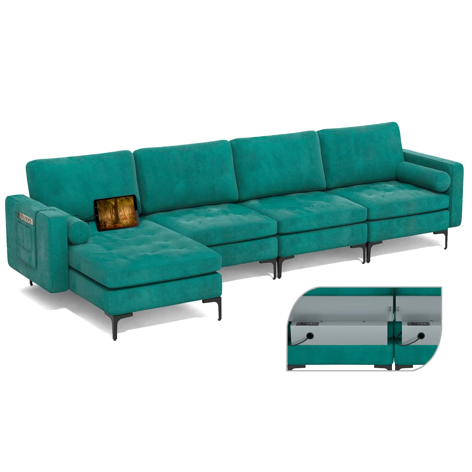 KOMFOTT Heavy Duty Sleeper Sofa Couch for Living Room
