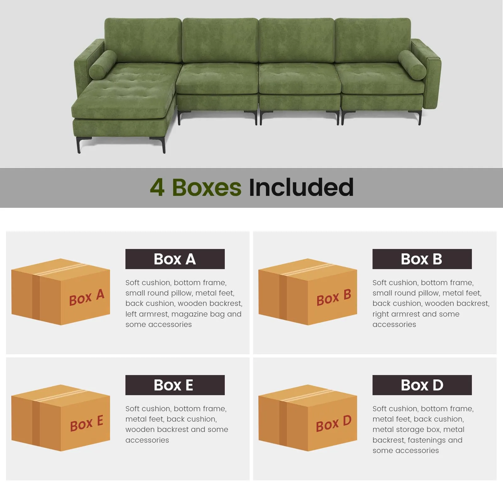 KOMFOTT Heavy Duty Sleeper Sofa Couch for Living Room