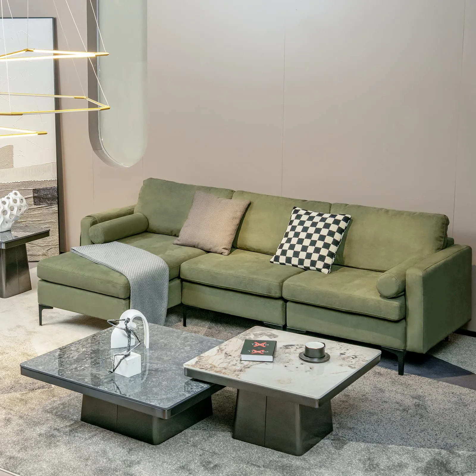 KOMFOTT Heavy Duty Sleeper Sofa Couch for Living Room