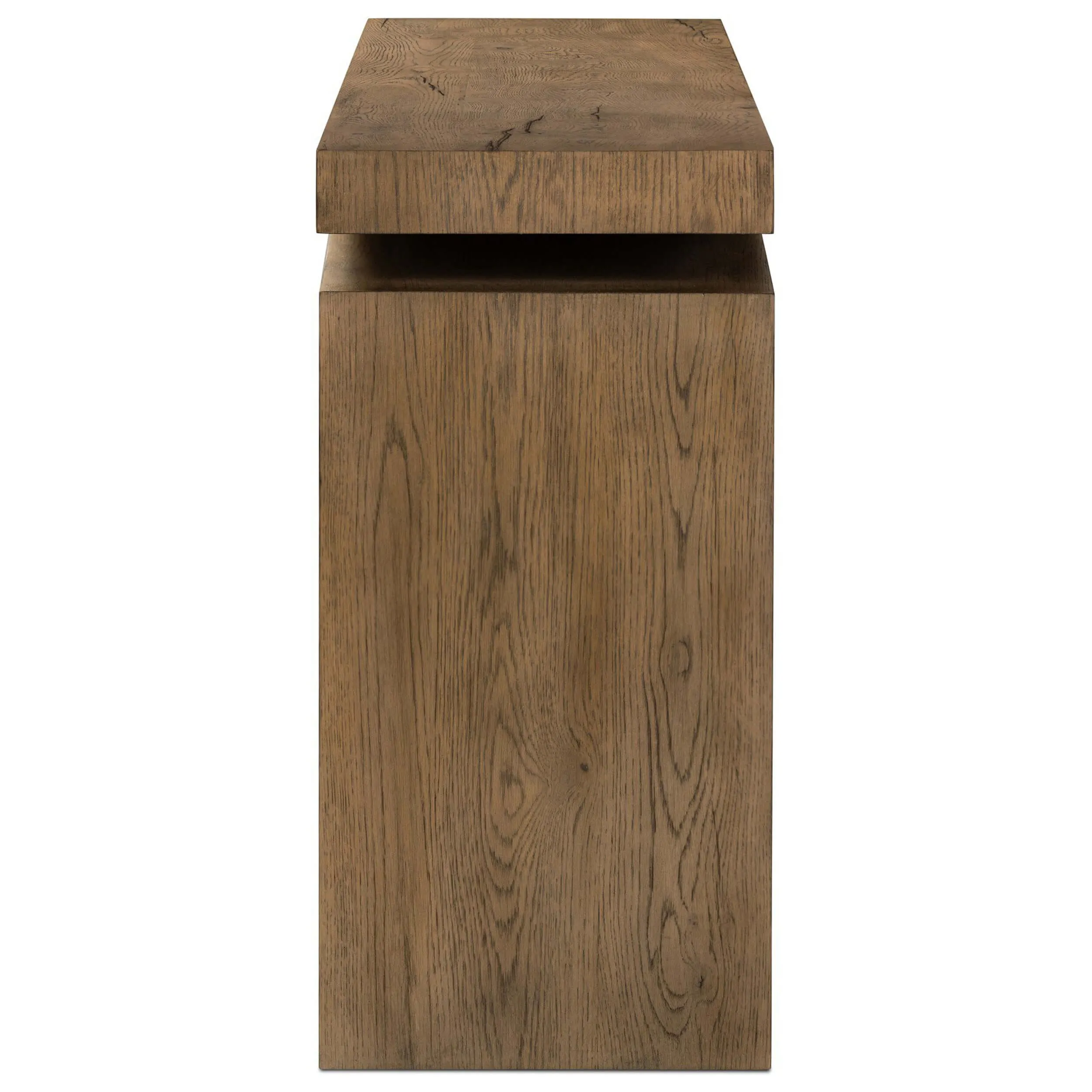 Matthes Console Table, Rustic Grey