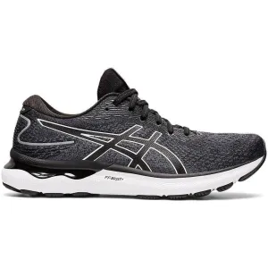 Men's Asics Gel-Nimbus 24, Black/White, 11.5 4E Extra Wide