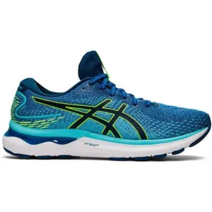 Men's Asics Gel-Nimbus 24, Lake Drive/Hazard Green, 8 2E Wide