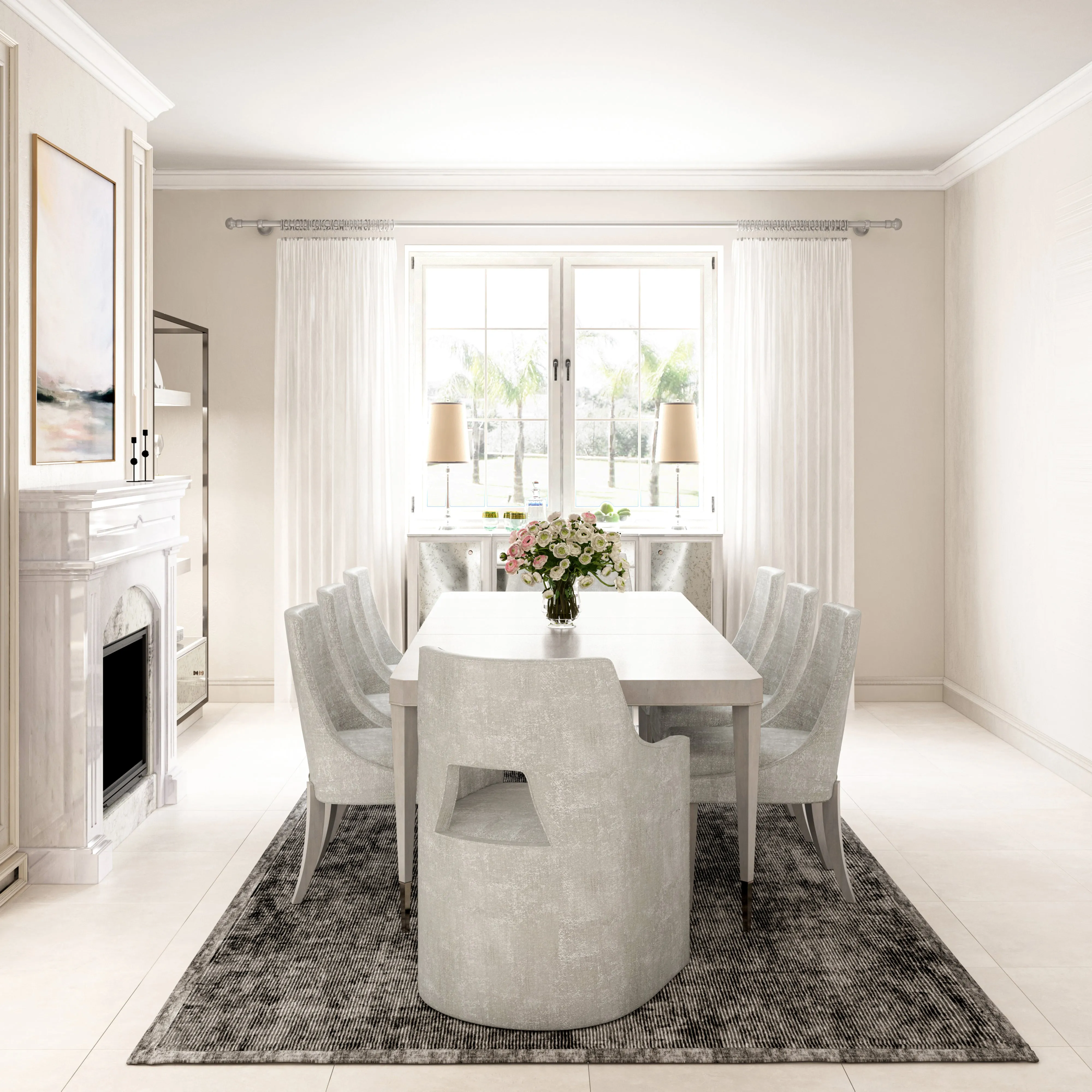 MEZZANINE Dove Grey Wood Dining Chair