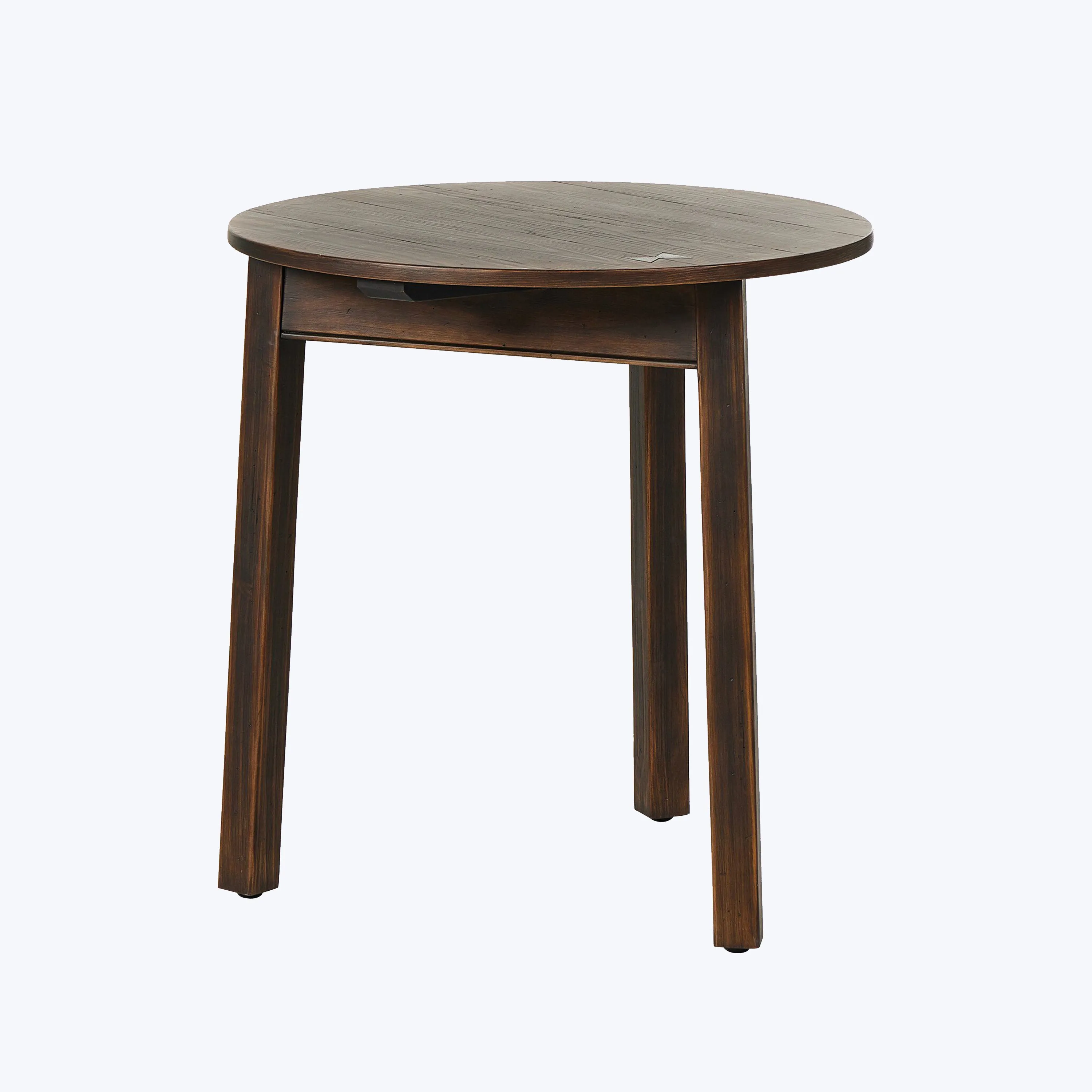 Nostalgia Distressed Espresso Side Table