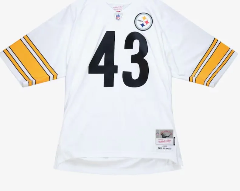 Pittsburgh Steelers Troy Polamalu 2005 Legacy Player Jersey - White