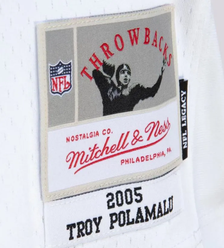 Pittsburgh Steelers Troy Polamalu 2005 Legacy Player Jersey - White