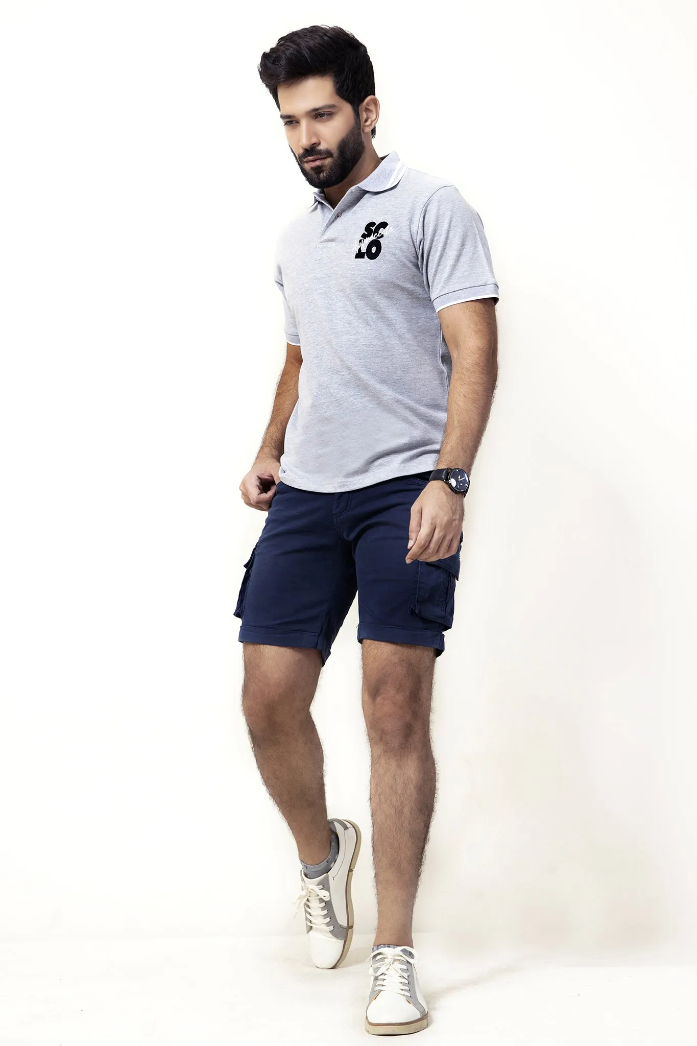 Sclo Grey Polo - S20 - MP0029R
