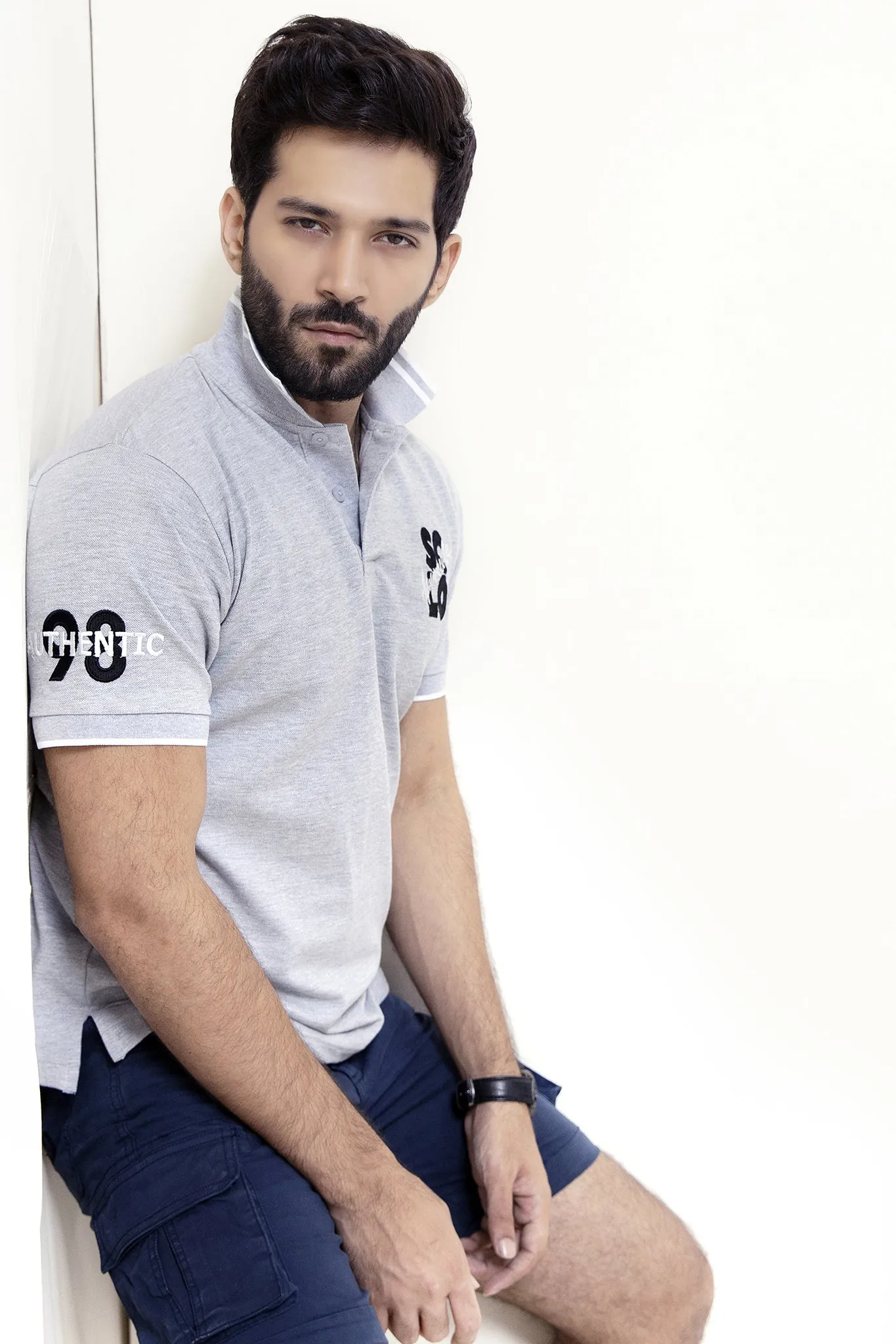 Sclo Grey Polo - S20 - MP0029R