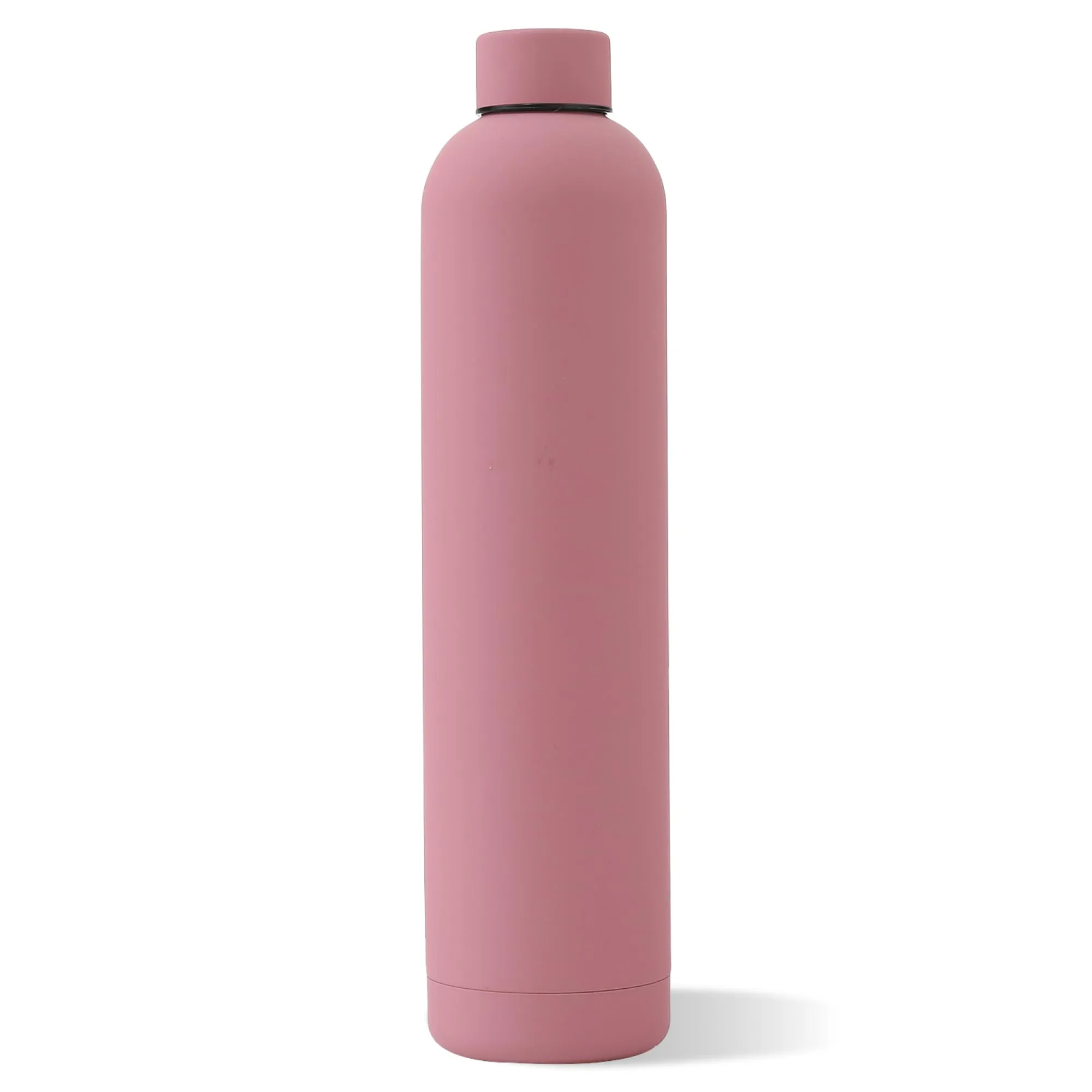 The Better Home 1000 ml Stainless Steel Vacuum Insulated Water Bottle with Smooth Rubber Finish | Keeps Contents Cold/Warm Upto 6-12 Hours | Thermos Bottle | BPA Free | Gym | Office | Travel | Pink