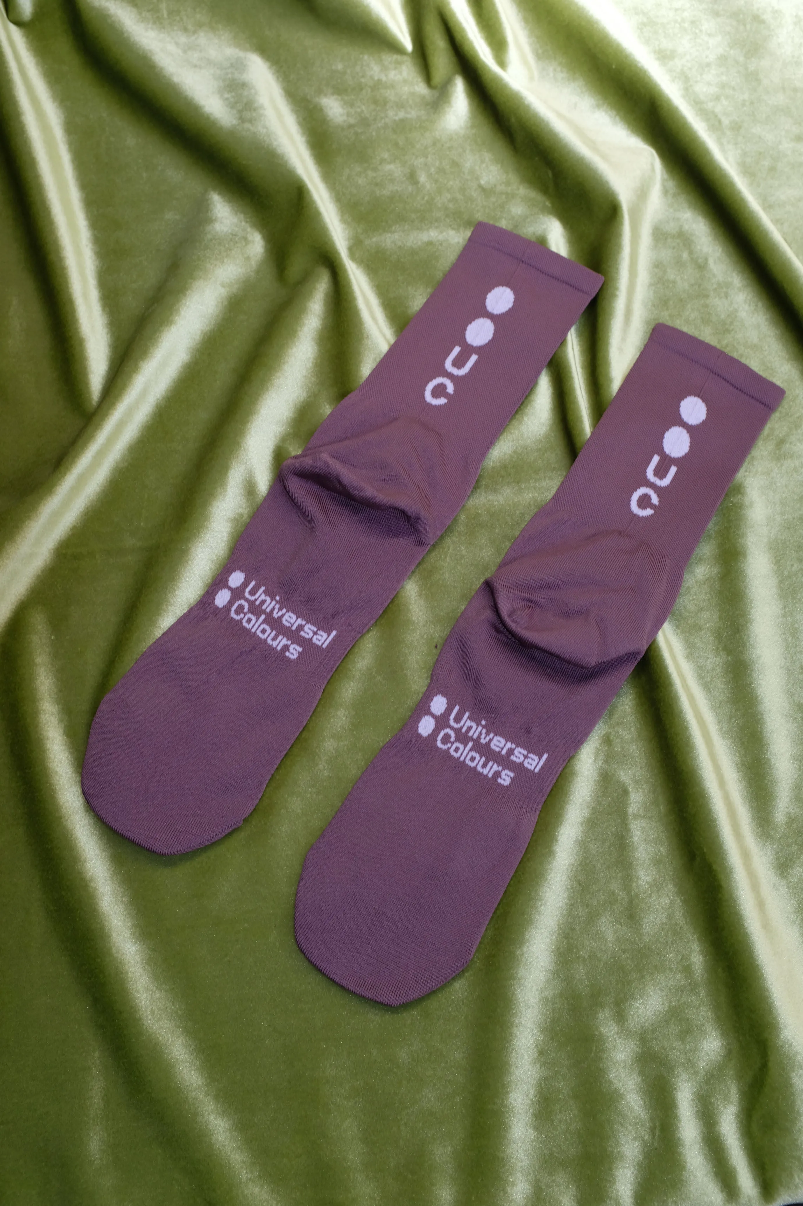 Thistle Purple Mono Summer Cycling Socks
