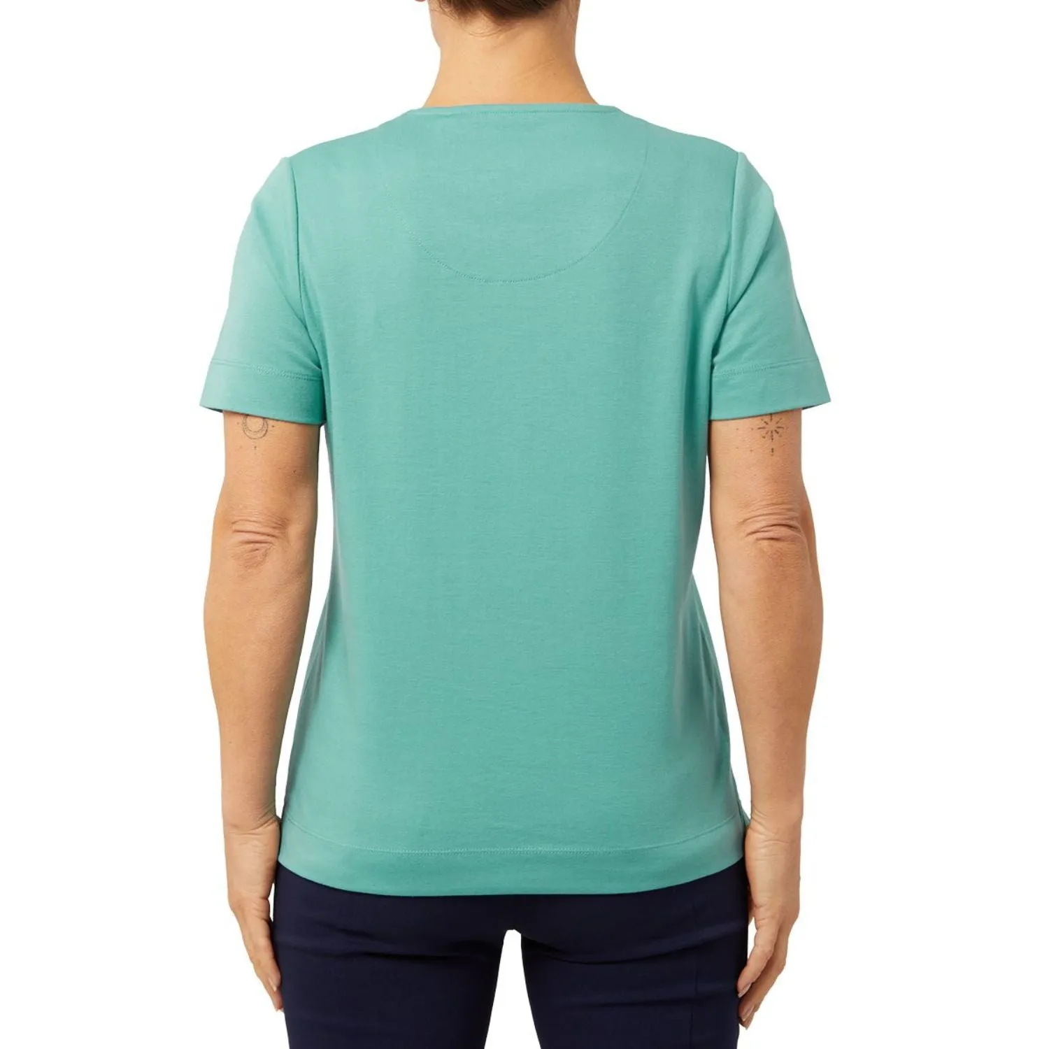TIGI 18/20 Green Eco Leaf Placement Print Top