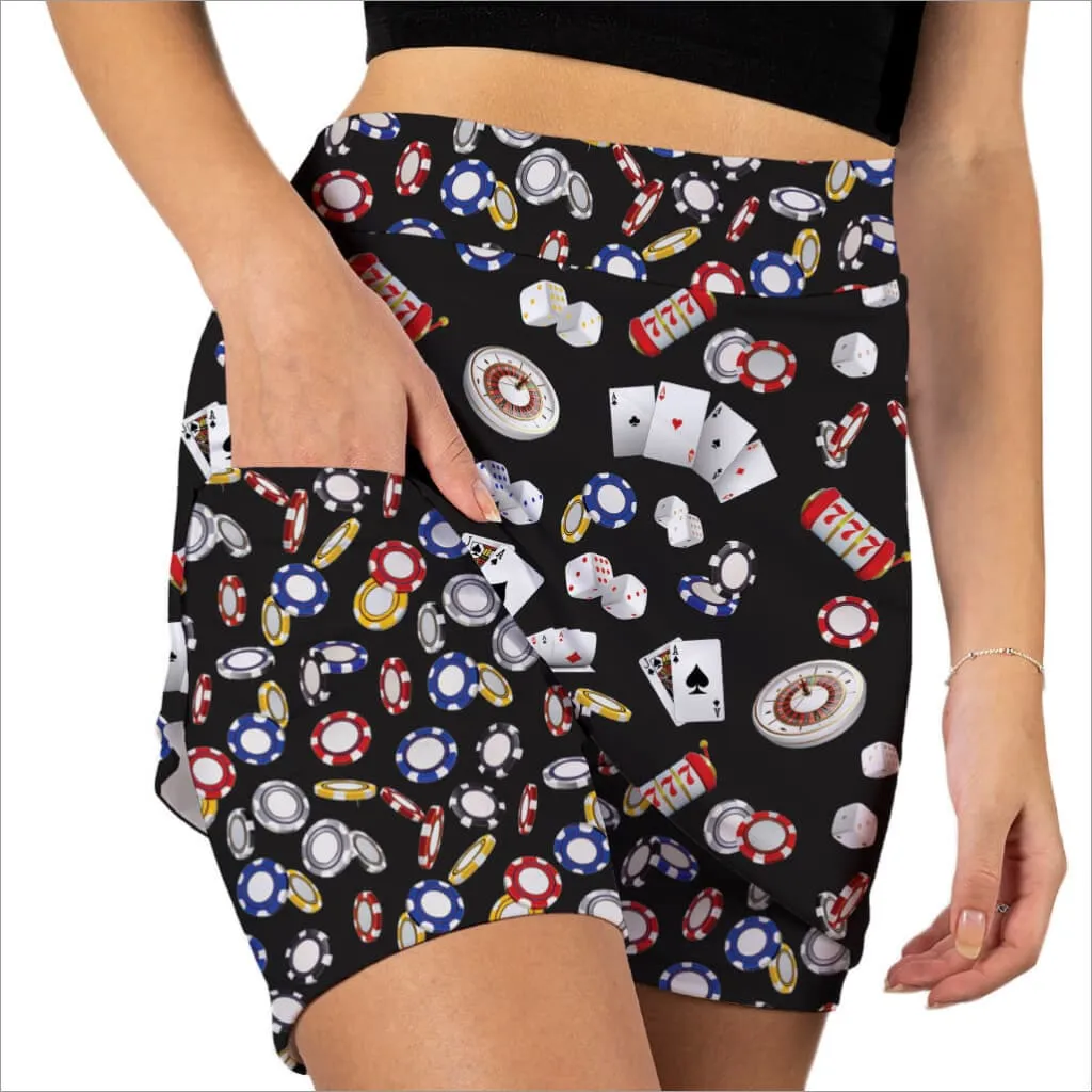 U BETCHA BLACK SKORT