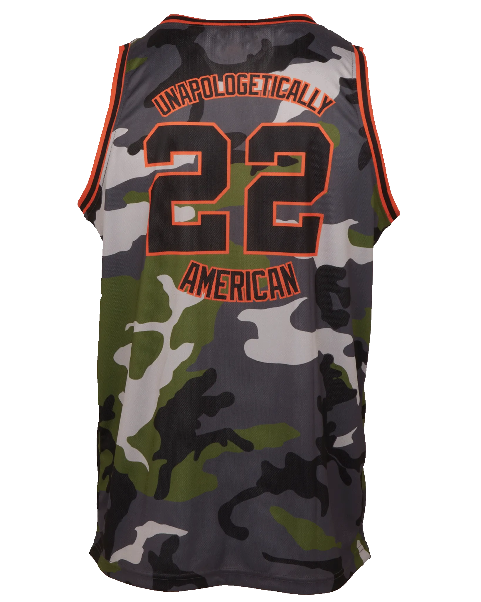 Unapologetically American Jersey - Camo & Orange