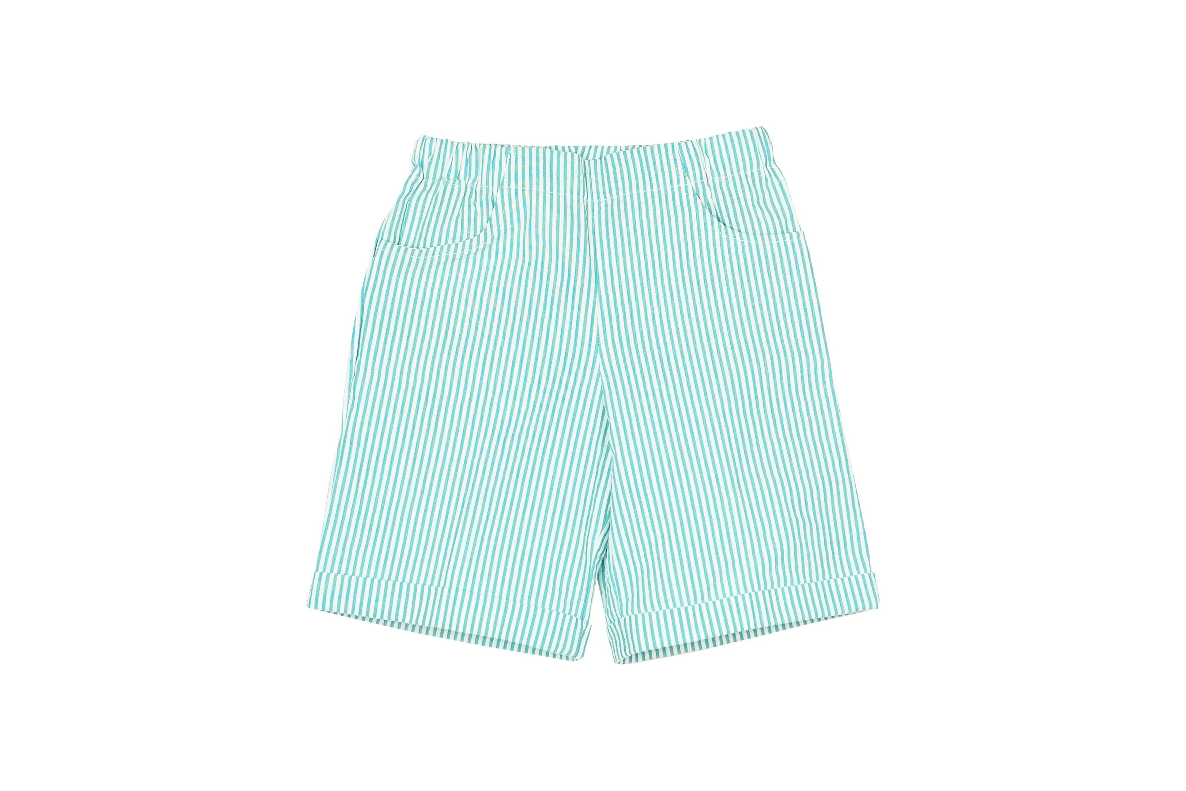 Valeria Short - Green Stripes