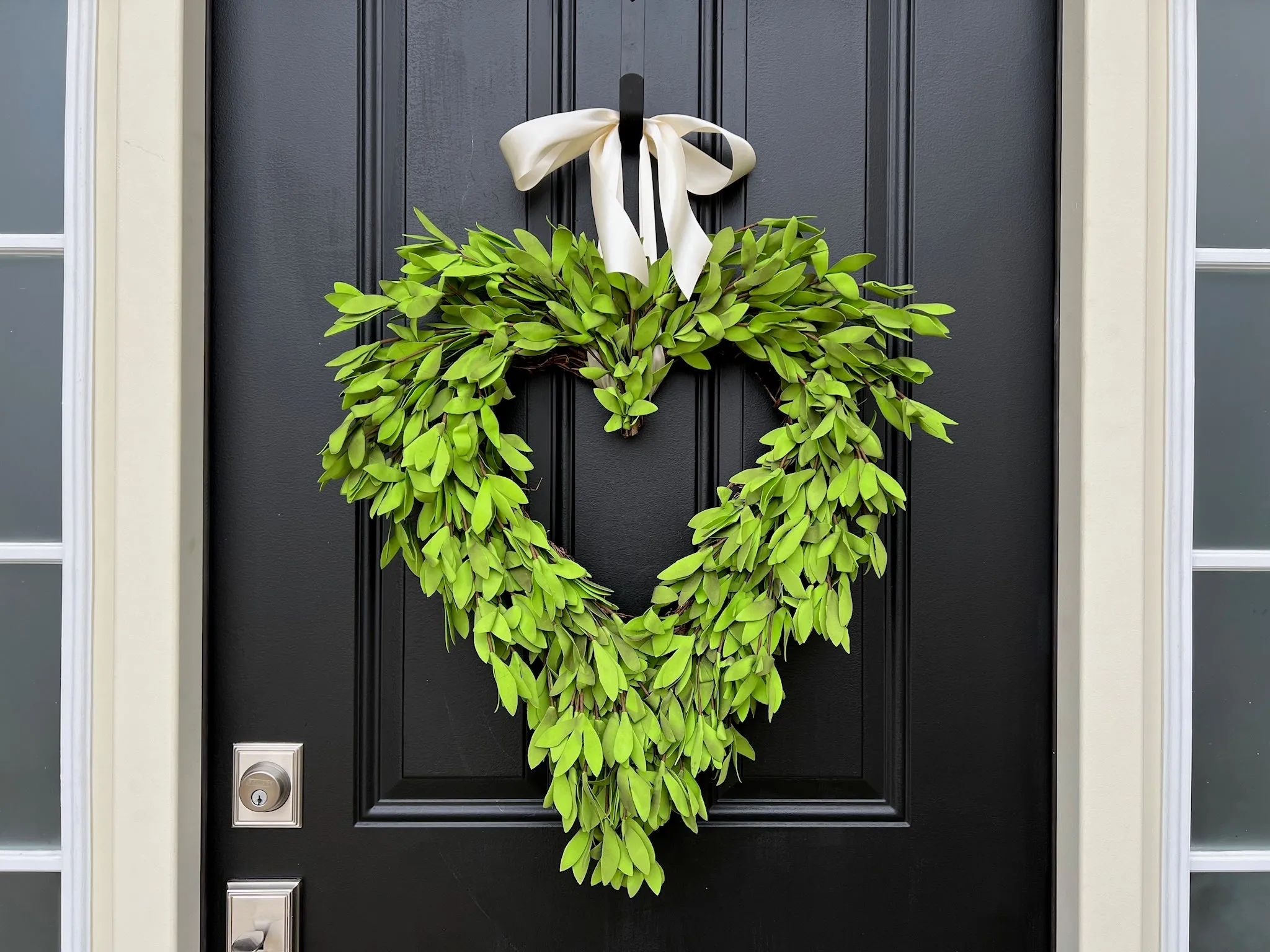 Wedding Faux Dried Boxwood Heart