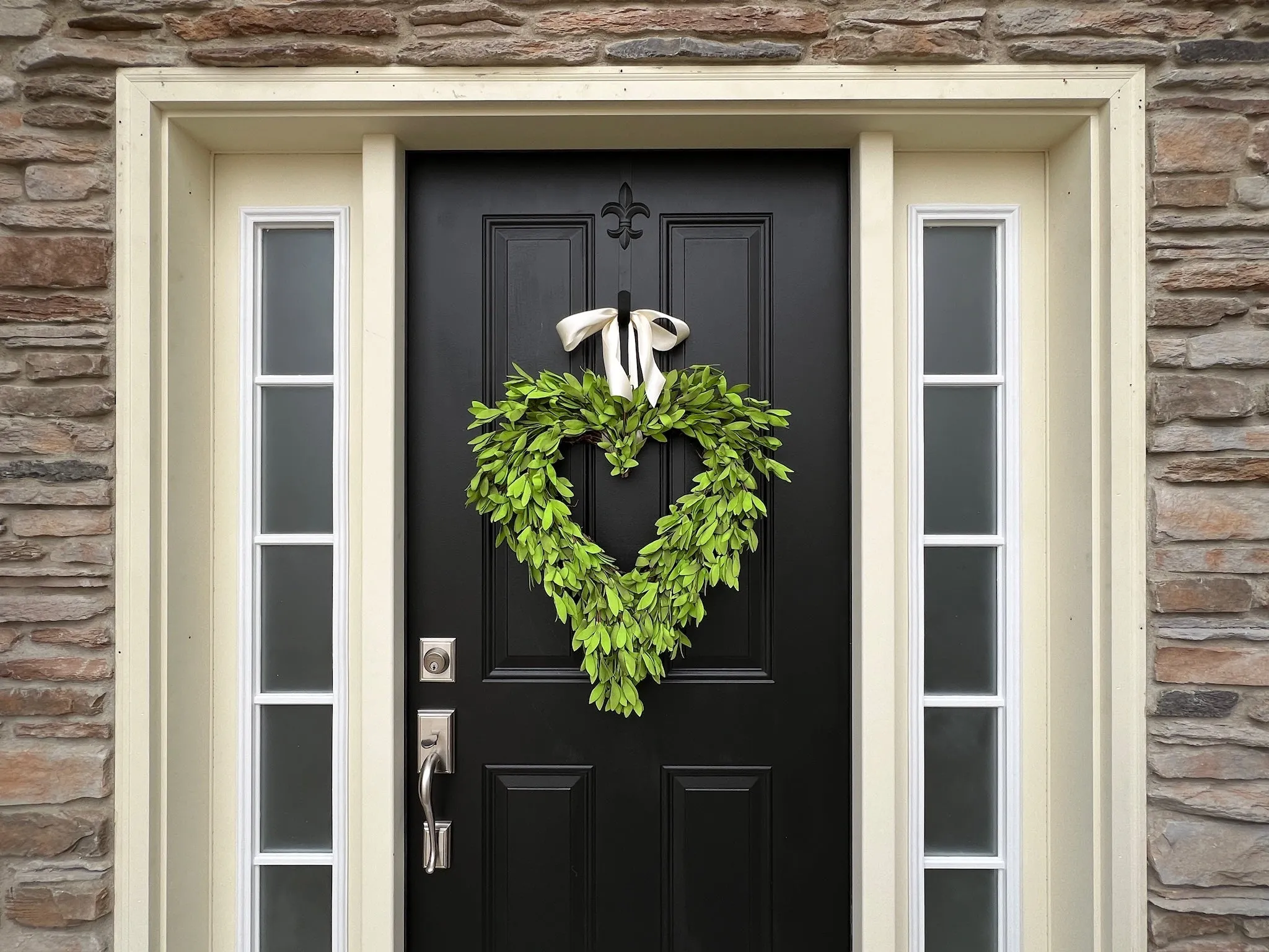 Wedding Faux Dried Boxwood Heart