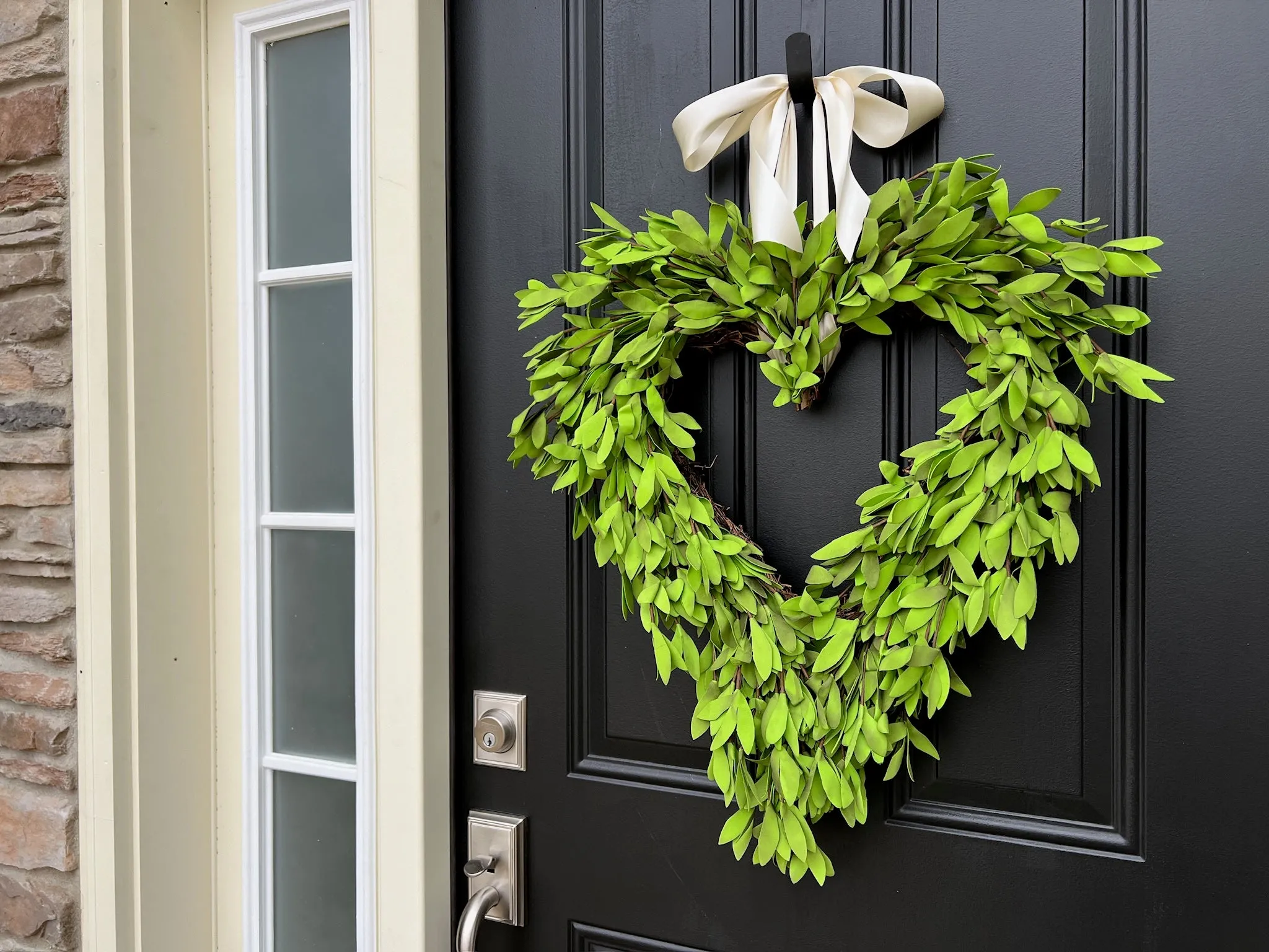 Wedding Faux Dried Boxwood Heart