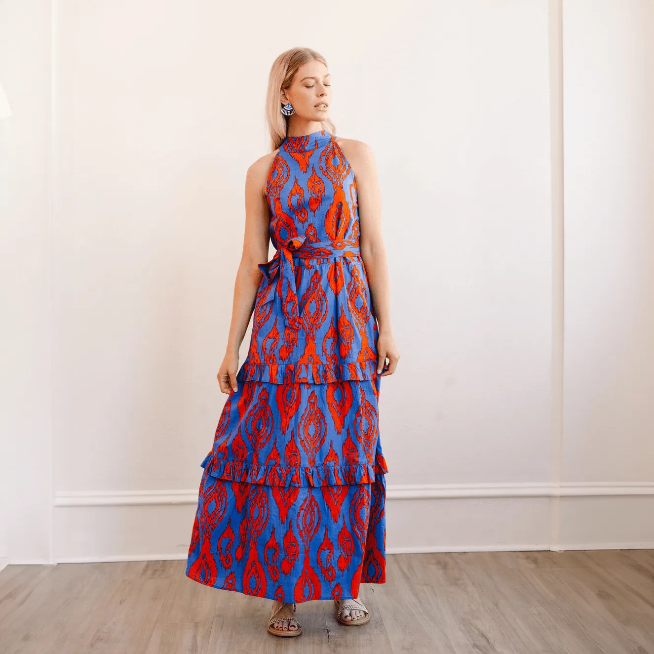 Zicatela Ikat Maiz Dress